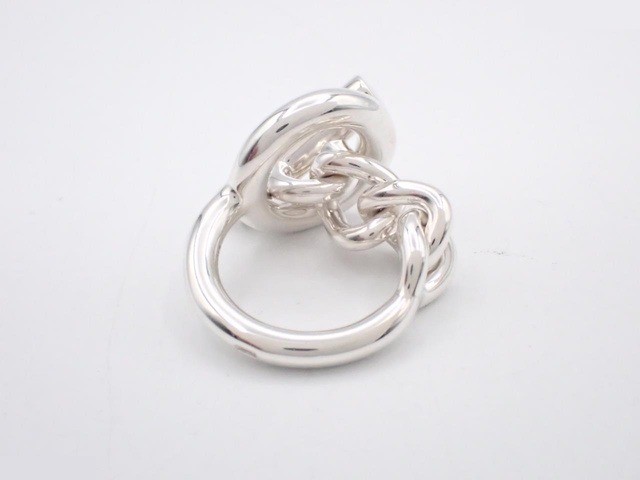 Croisette GM Ring, stamped 52, actual size #10, Ag925/14.2g — view 2