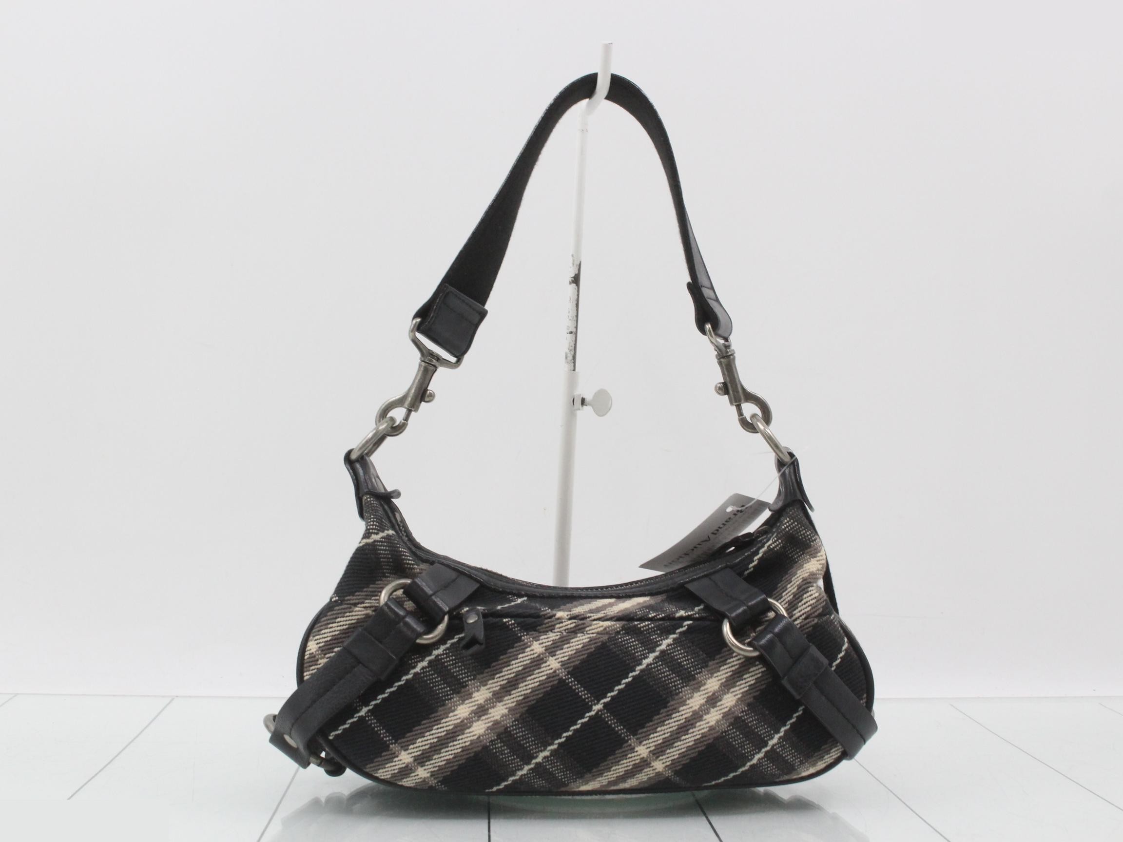 Blue Label Check Pattern One-Shoulder Bag — view 2