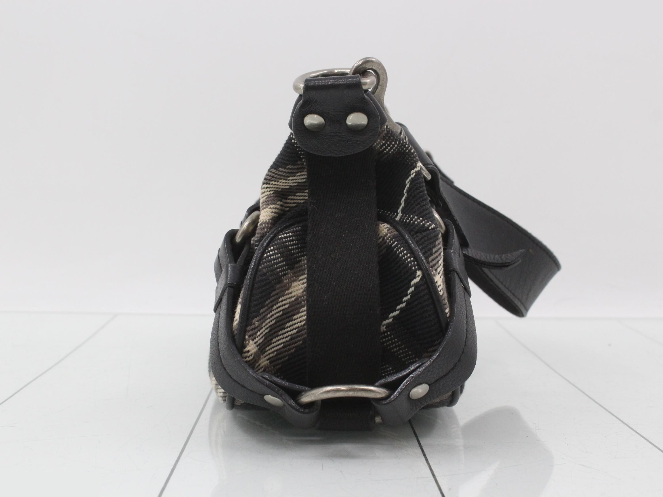 Blue Label Check Pattern One-Shoulder Bag — view 3