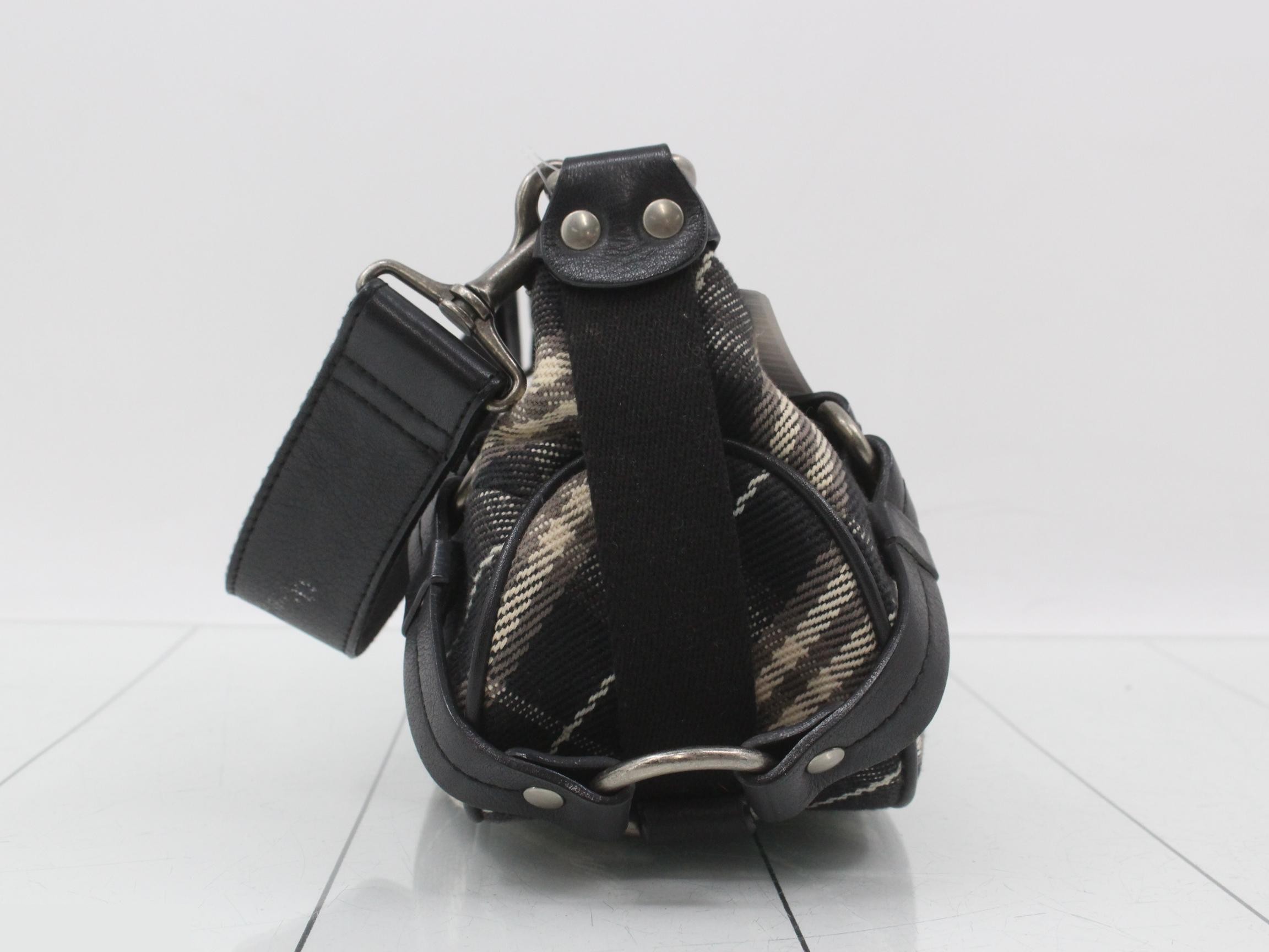 Blue Label Check Pattern One-Shoulder Bag — view 4