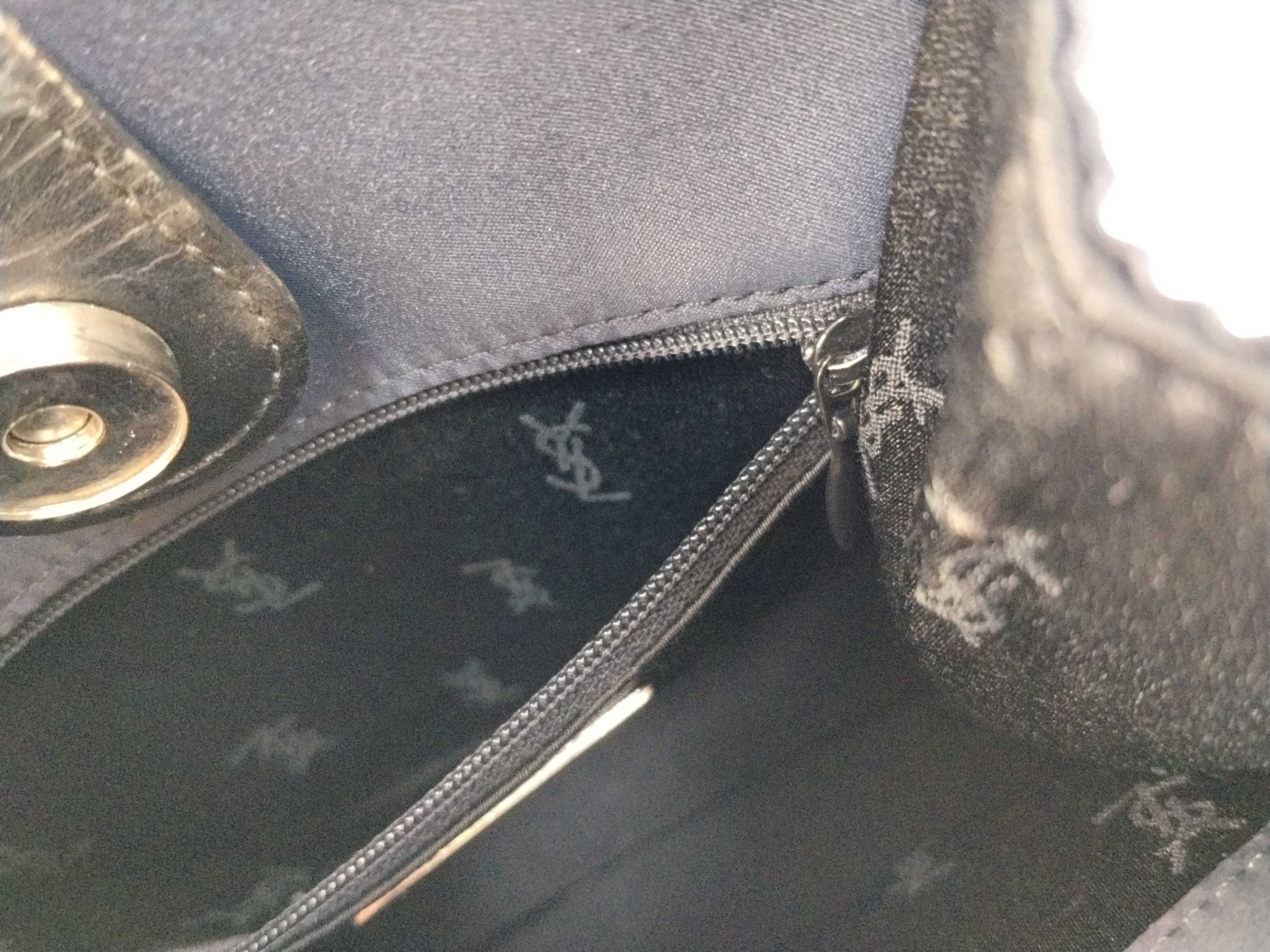 Embossed YSL Logo Handbag — view 12
