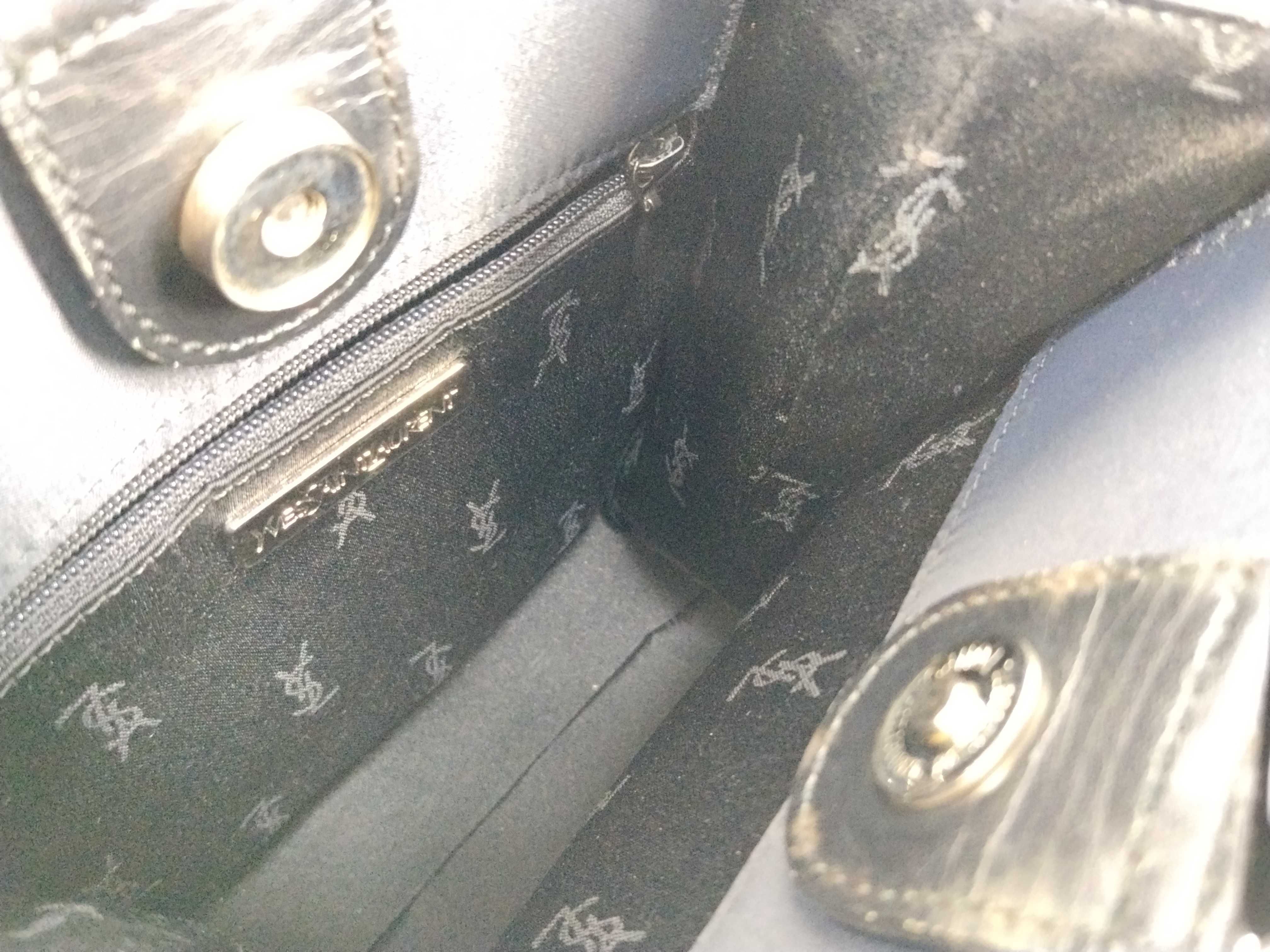 Embossed YSL Logo Handbag — view 9