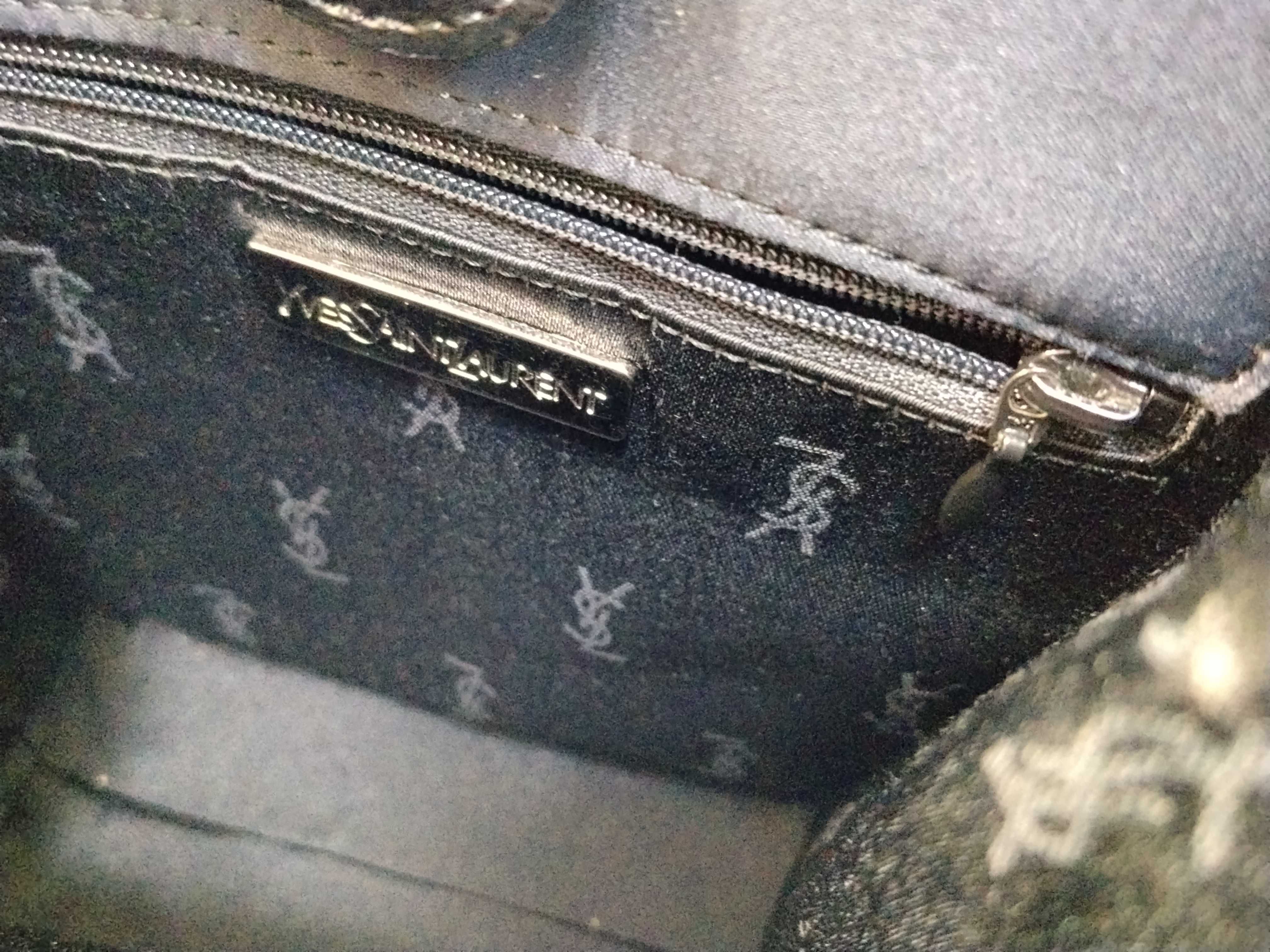 Embossed YSL Logo Handbag — view 10