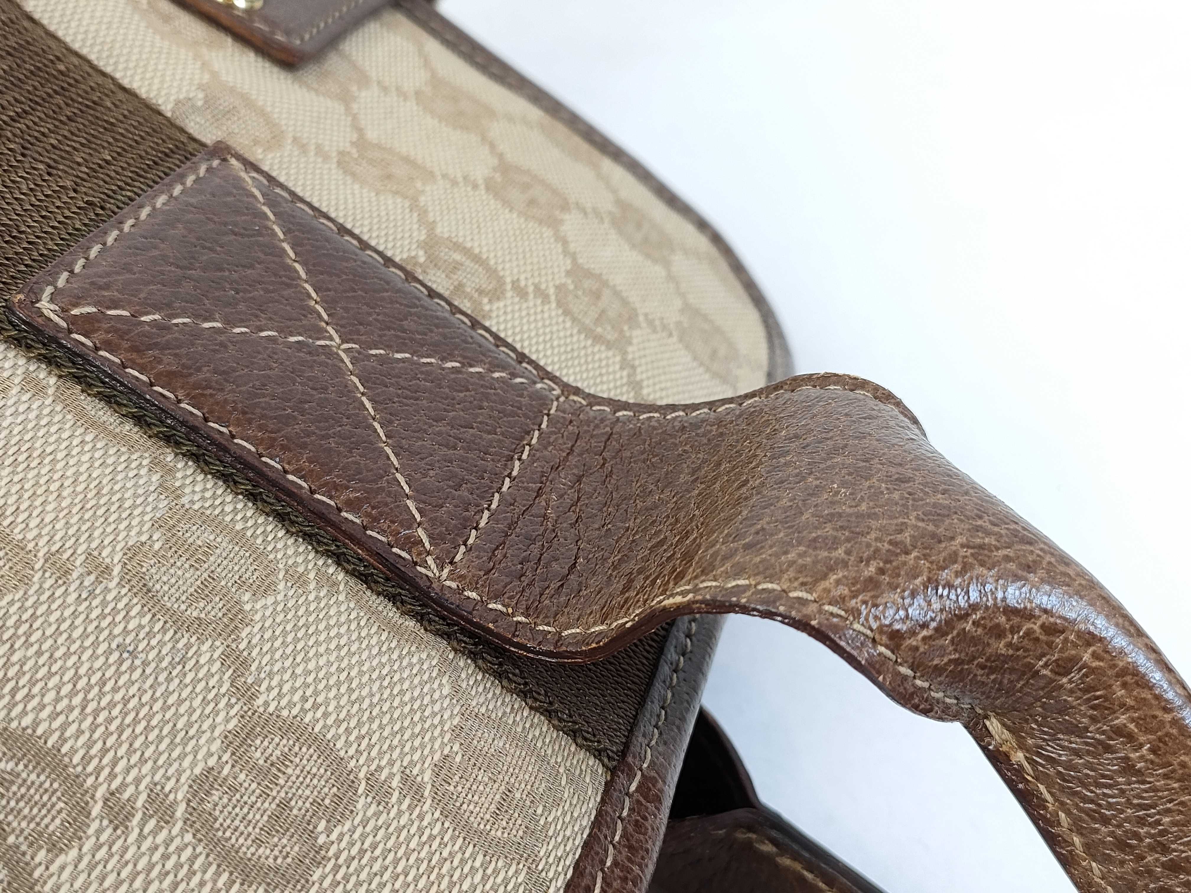 GG Canvas Gucci 115517 GG Canvas Tote Bag Handbag Brown Tote Bag — view 6