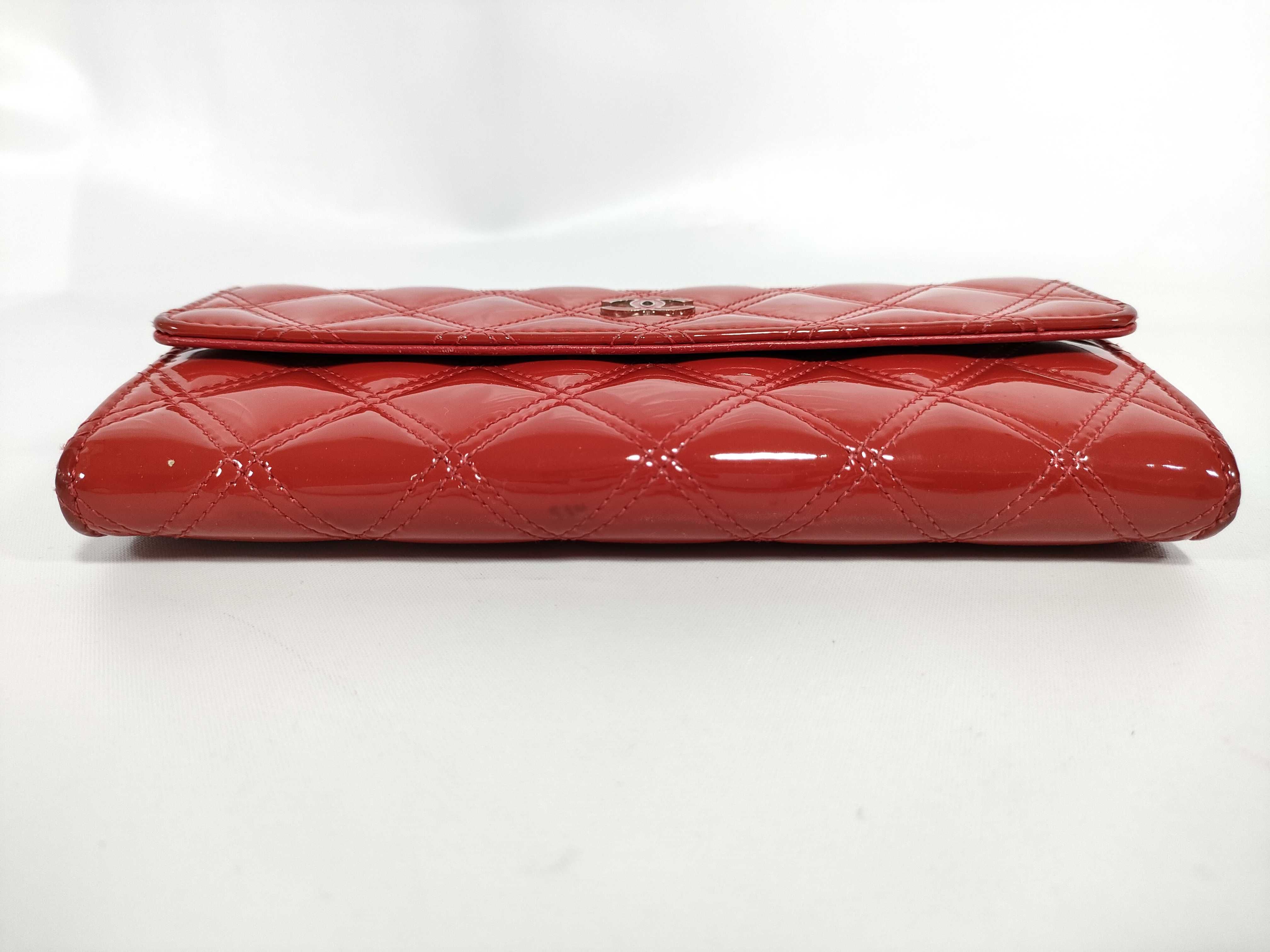 Enamel Matelassé Long Wallet — view 5