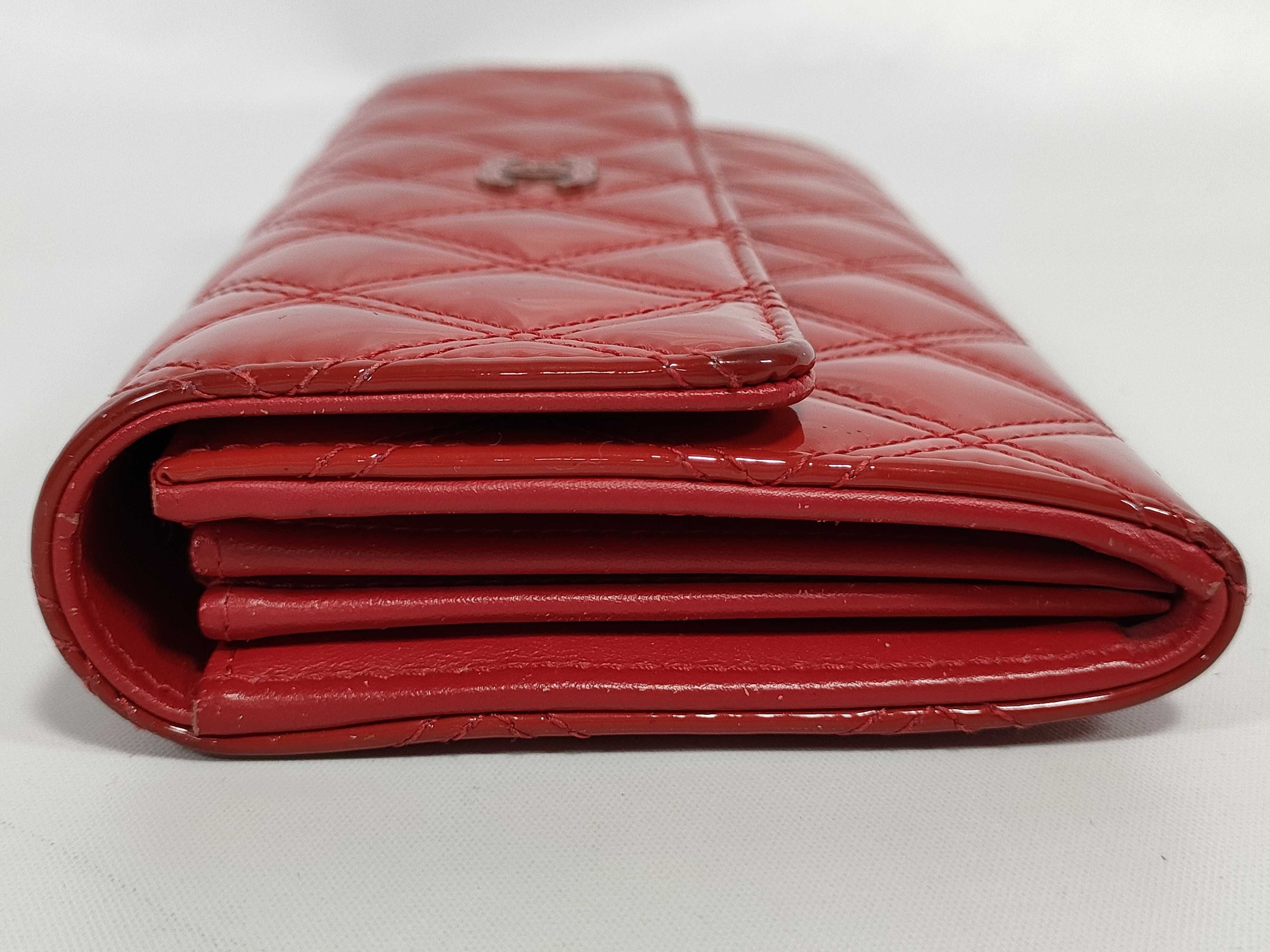Enamel Matelassé Long Wallet — view 6