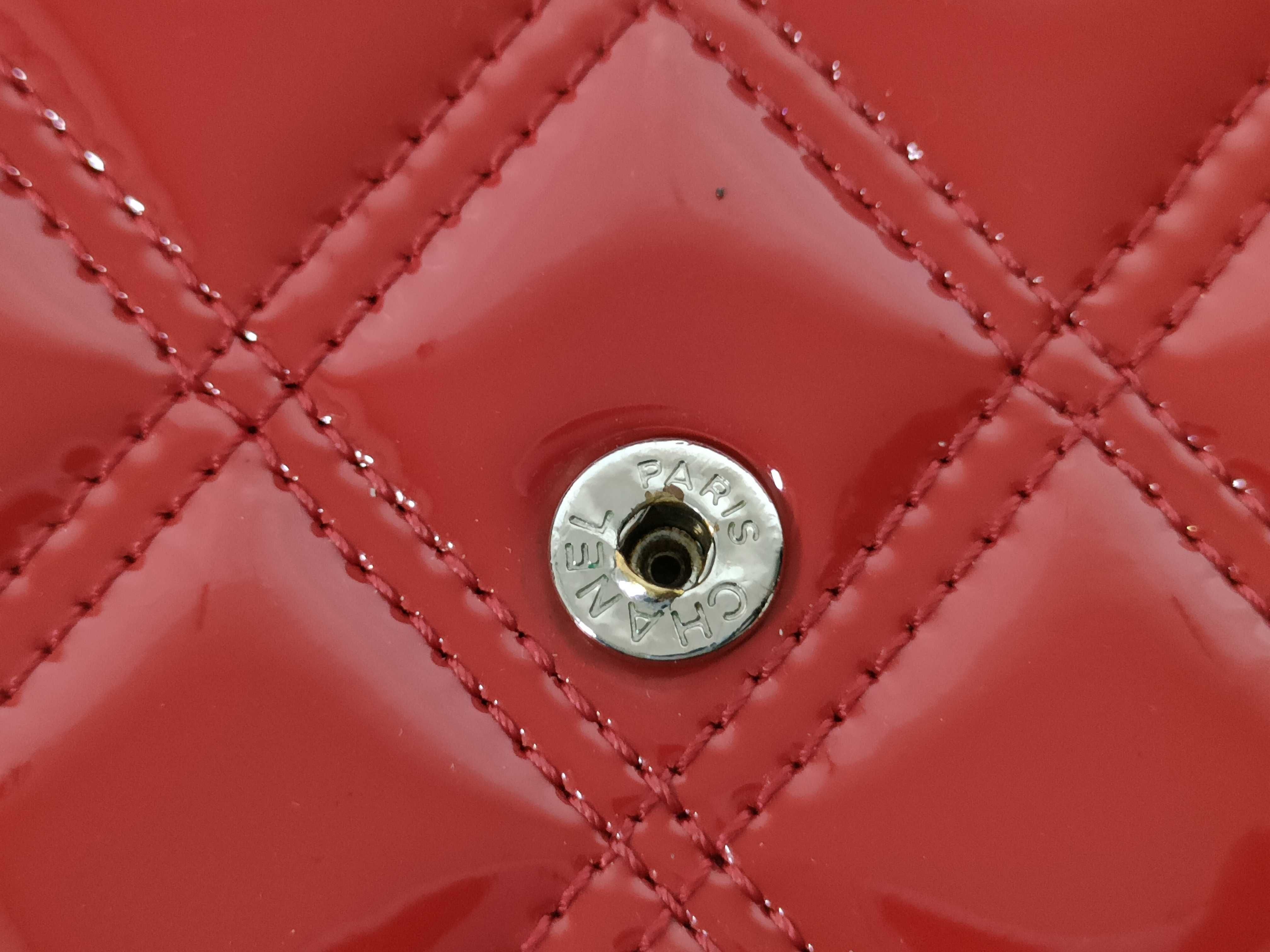 Enamel Matelassé Long Wallet — view 9