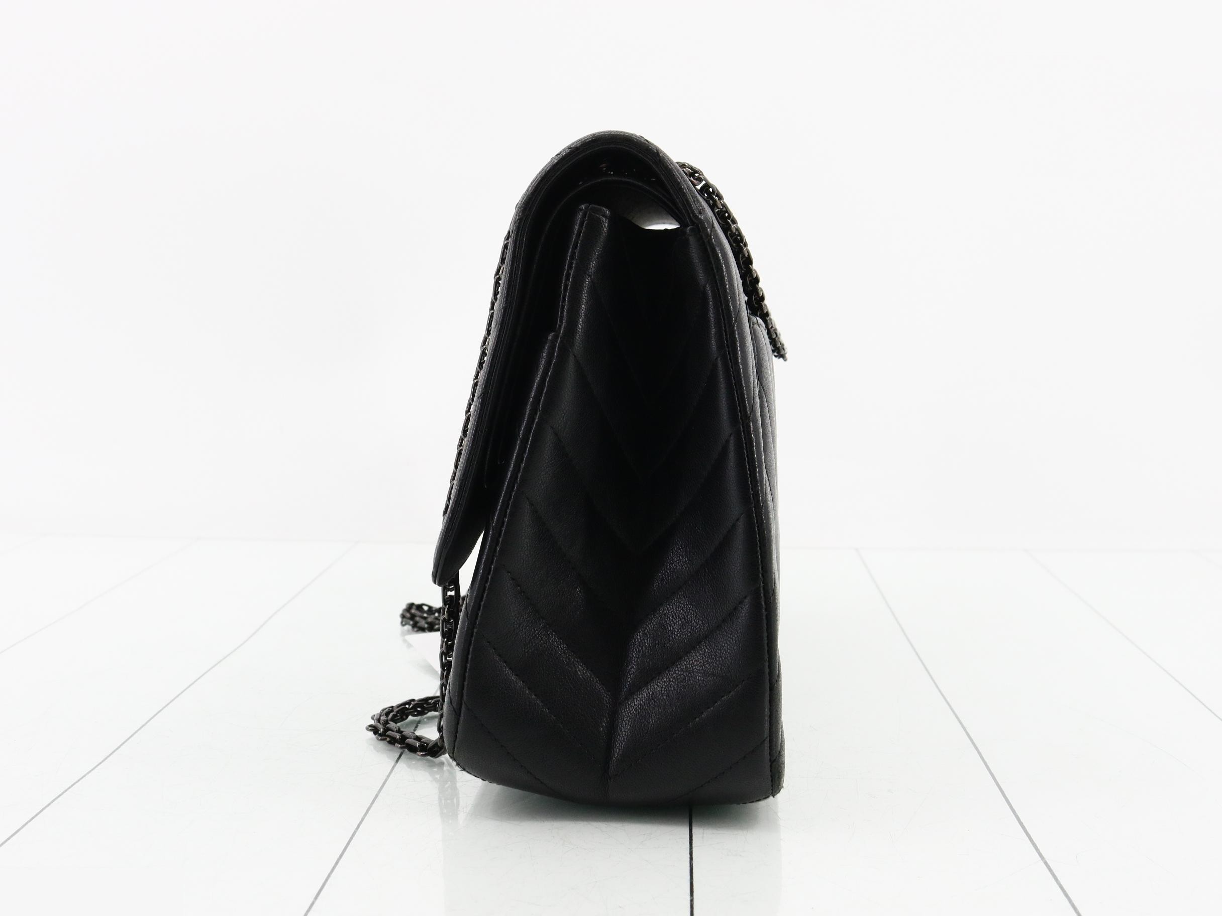 2.55 So Black Matelassé Shoulder Bag — view 3