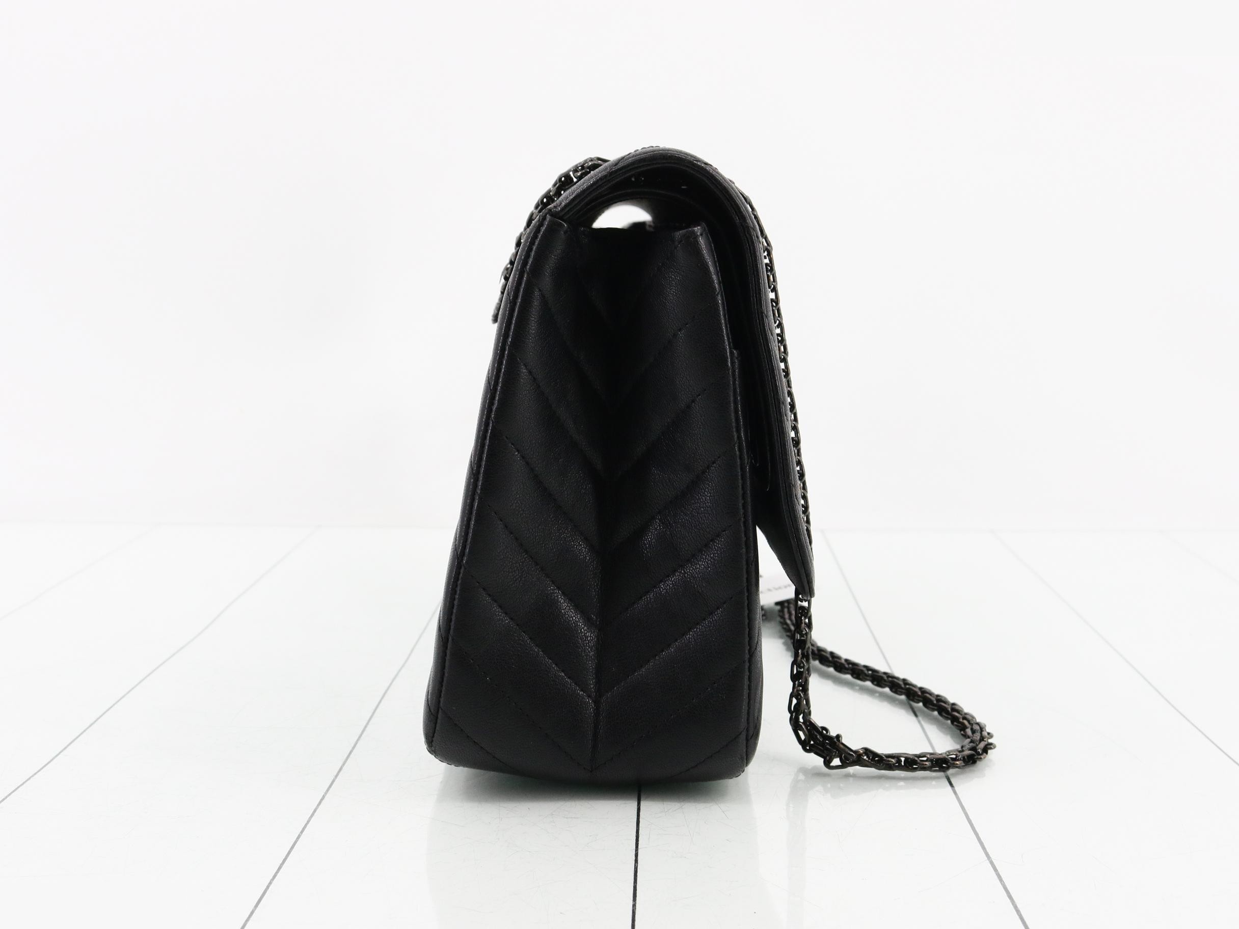 2.55 So Black Matelassé Shoulder Bag — view 4