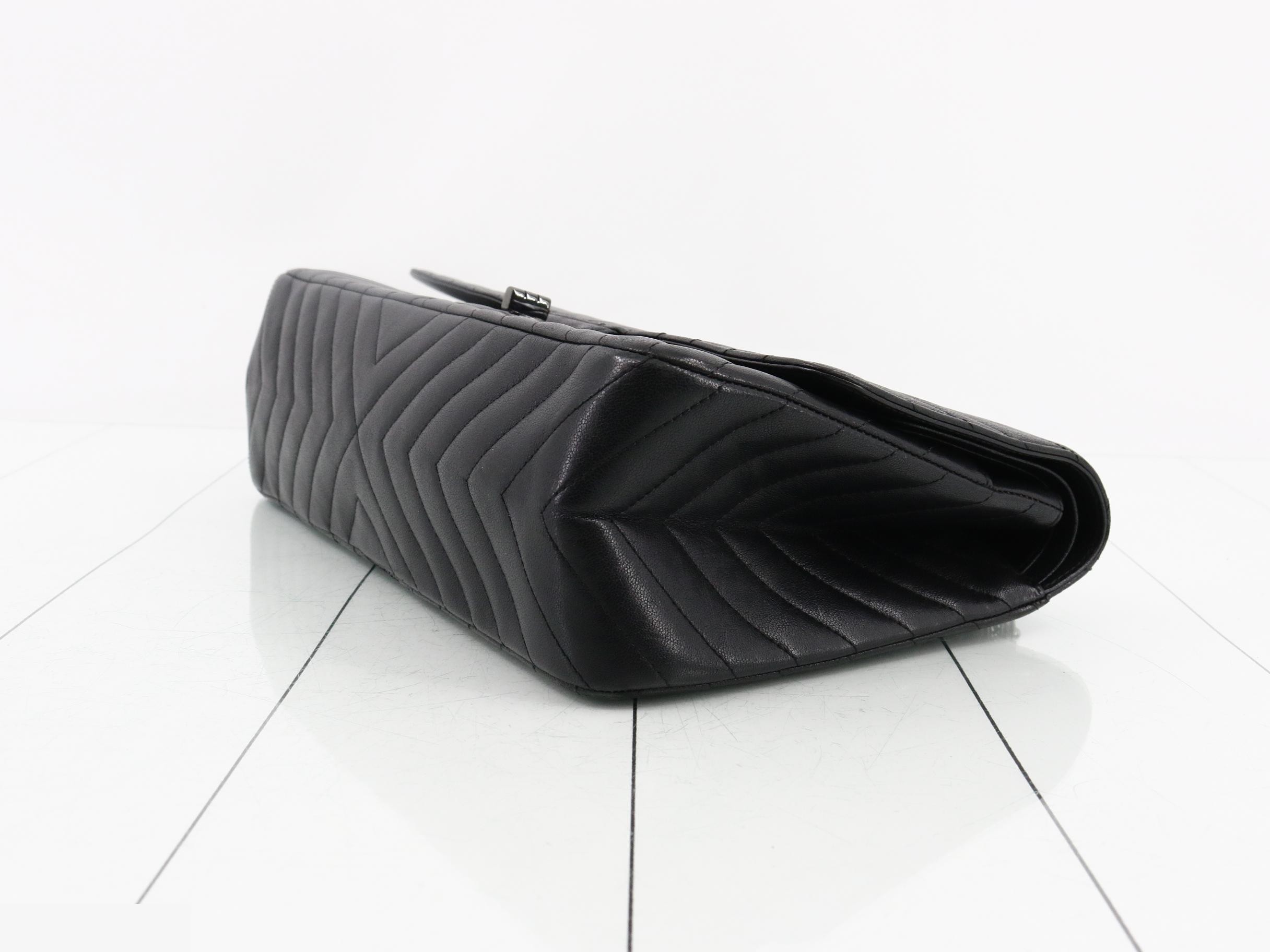 2.55 So Black Matelassé Shoulder Bag — view 6