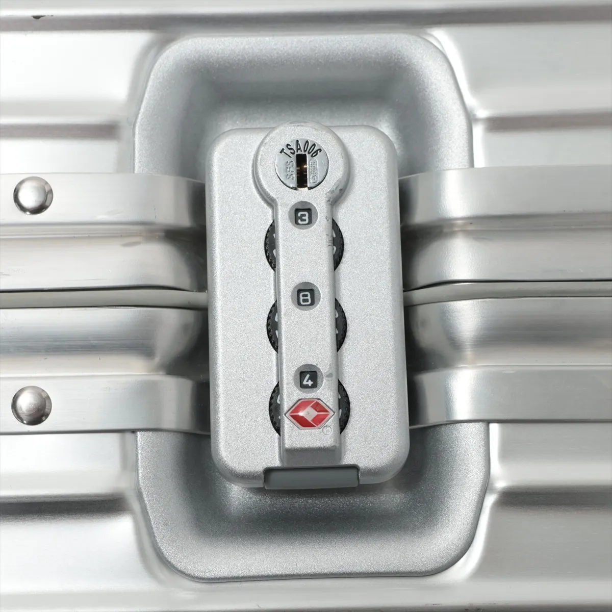 [Individually packaged] Rimowa Topas Aluminum Carry Case, Silver, Combination Lock 384 — view 9
