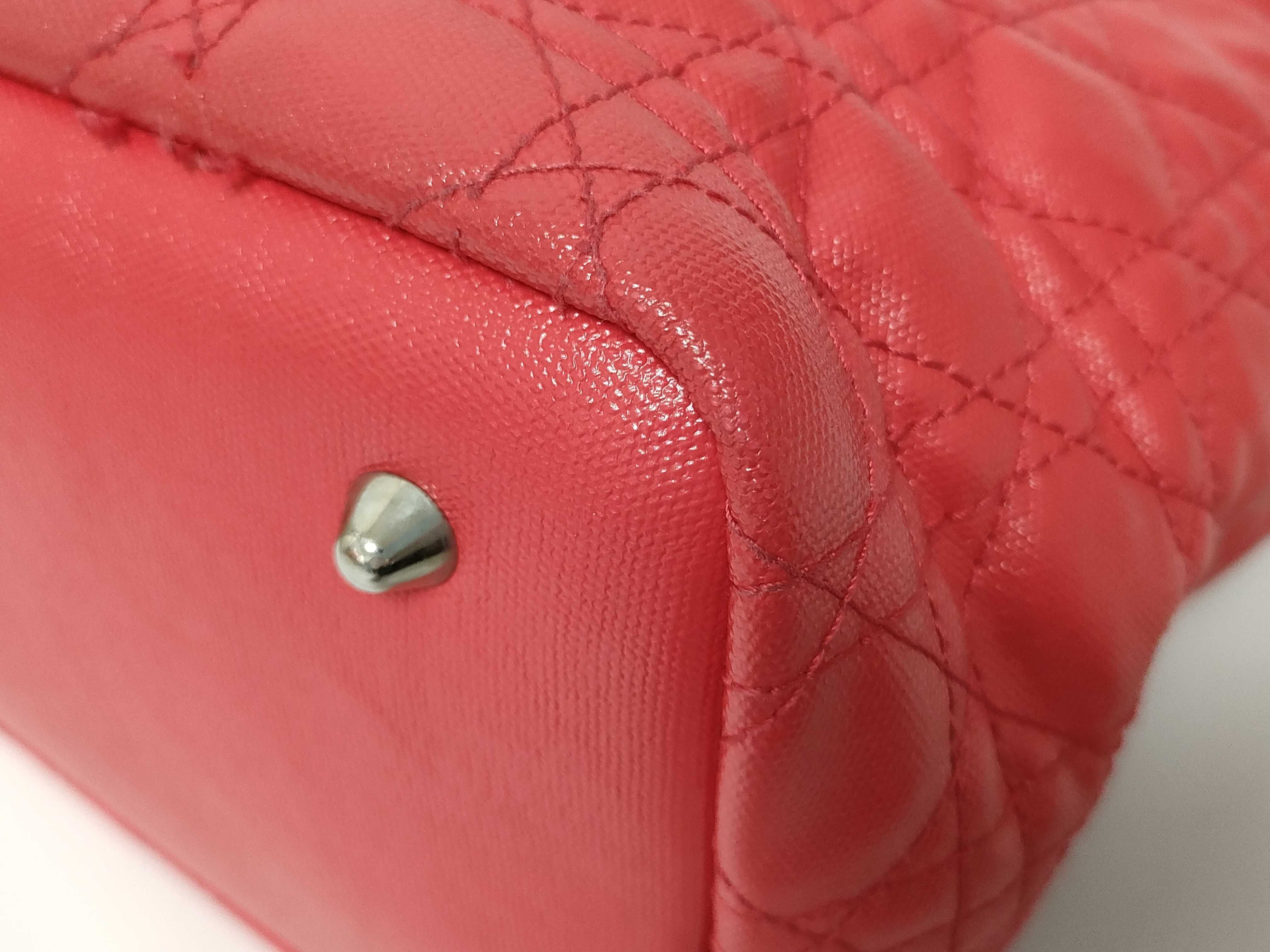Cannage Berry Pink Handbag — view 4