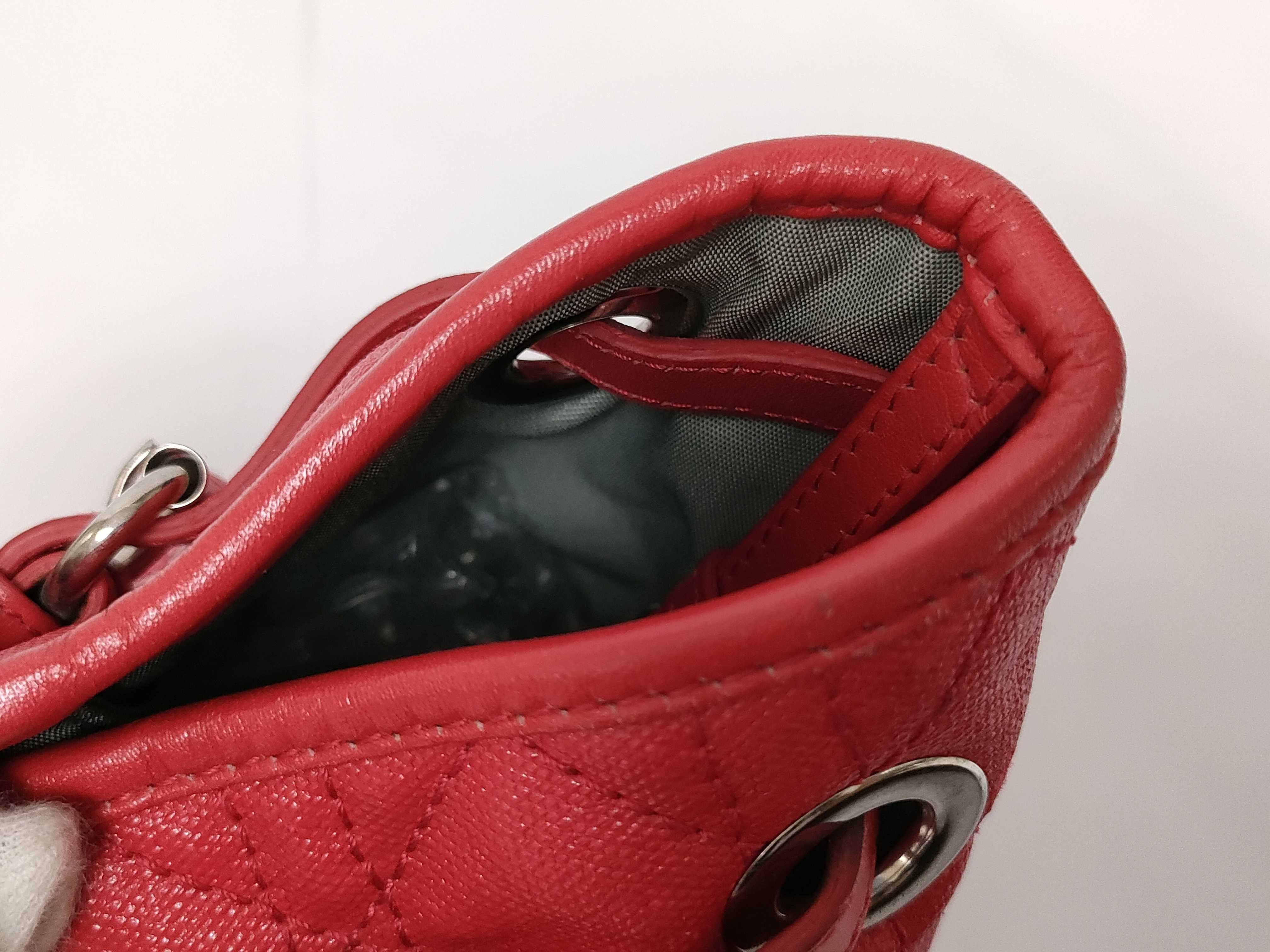 Cannage Berry Pink Handbag — view 8