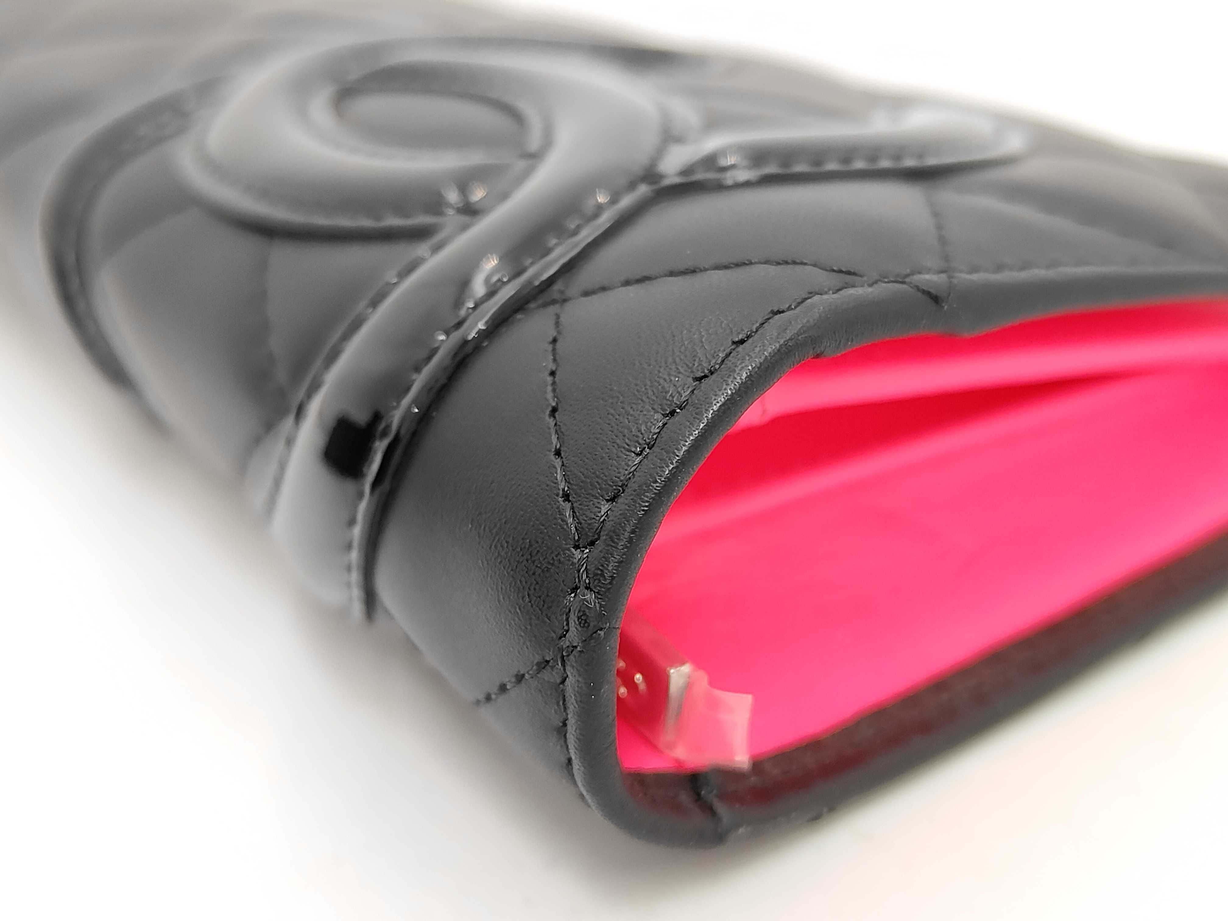 Cambon Black Quilted Calfskin Flap Wallet — view 3