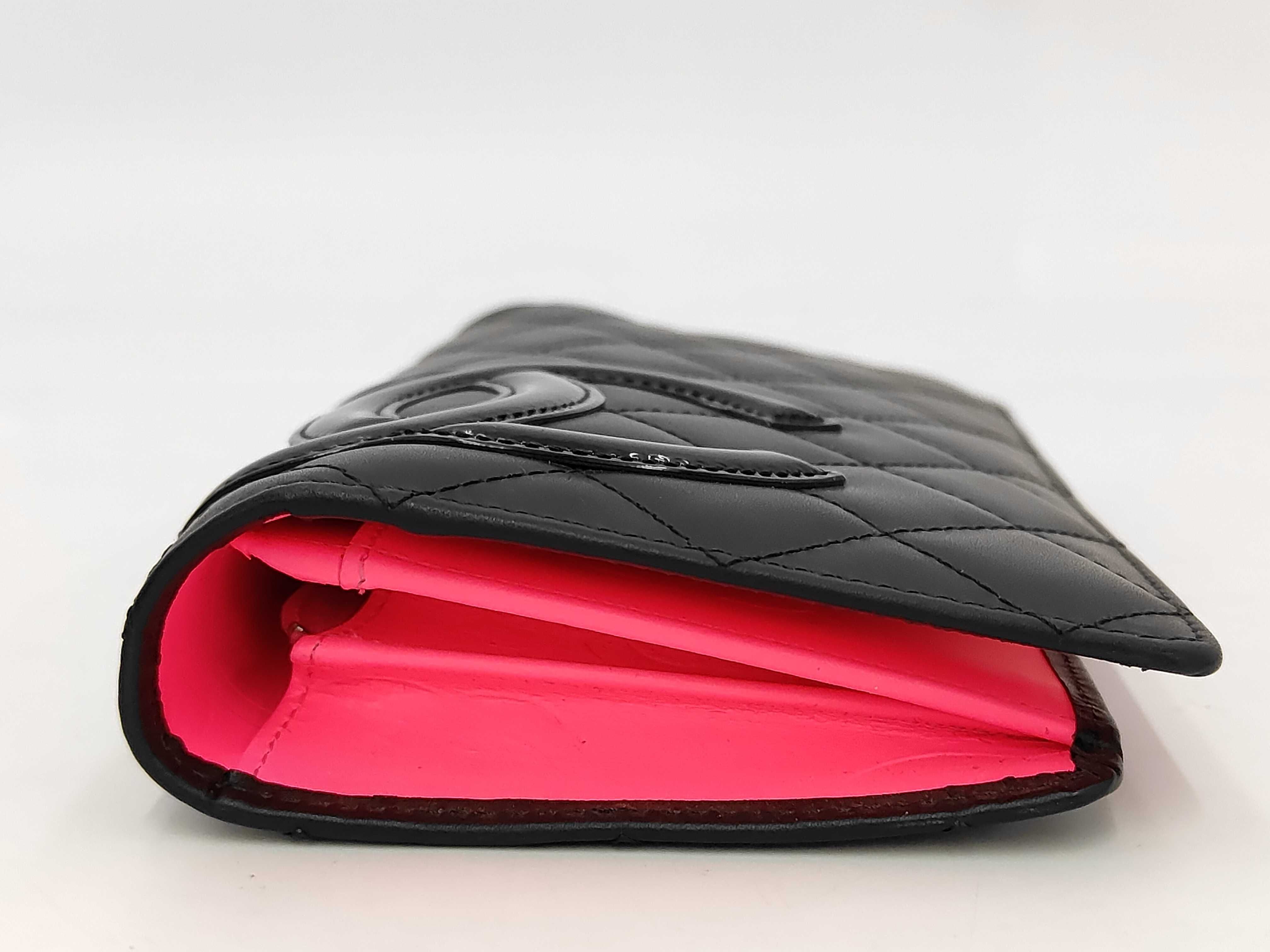 Cambon Black Quilted Calfskin Flap Wallet — view 7