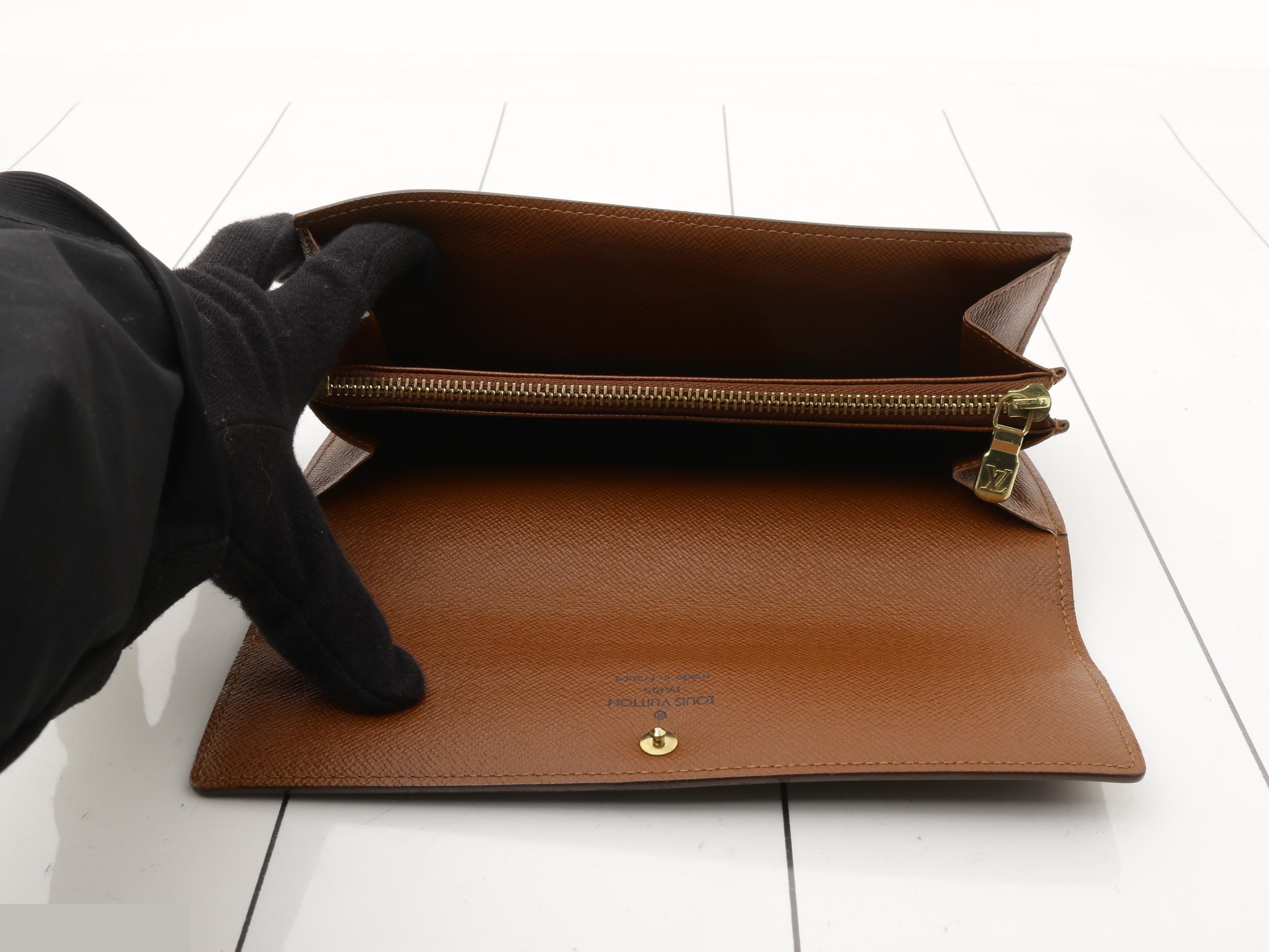 M61734 LV Monogram Portefeuille Sarah Long Wallet — view 4