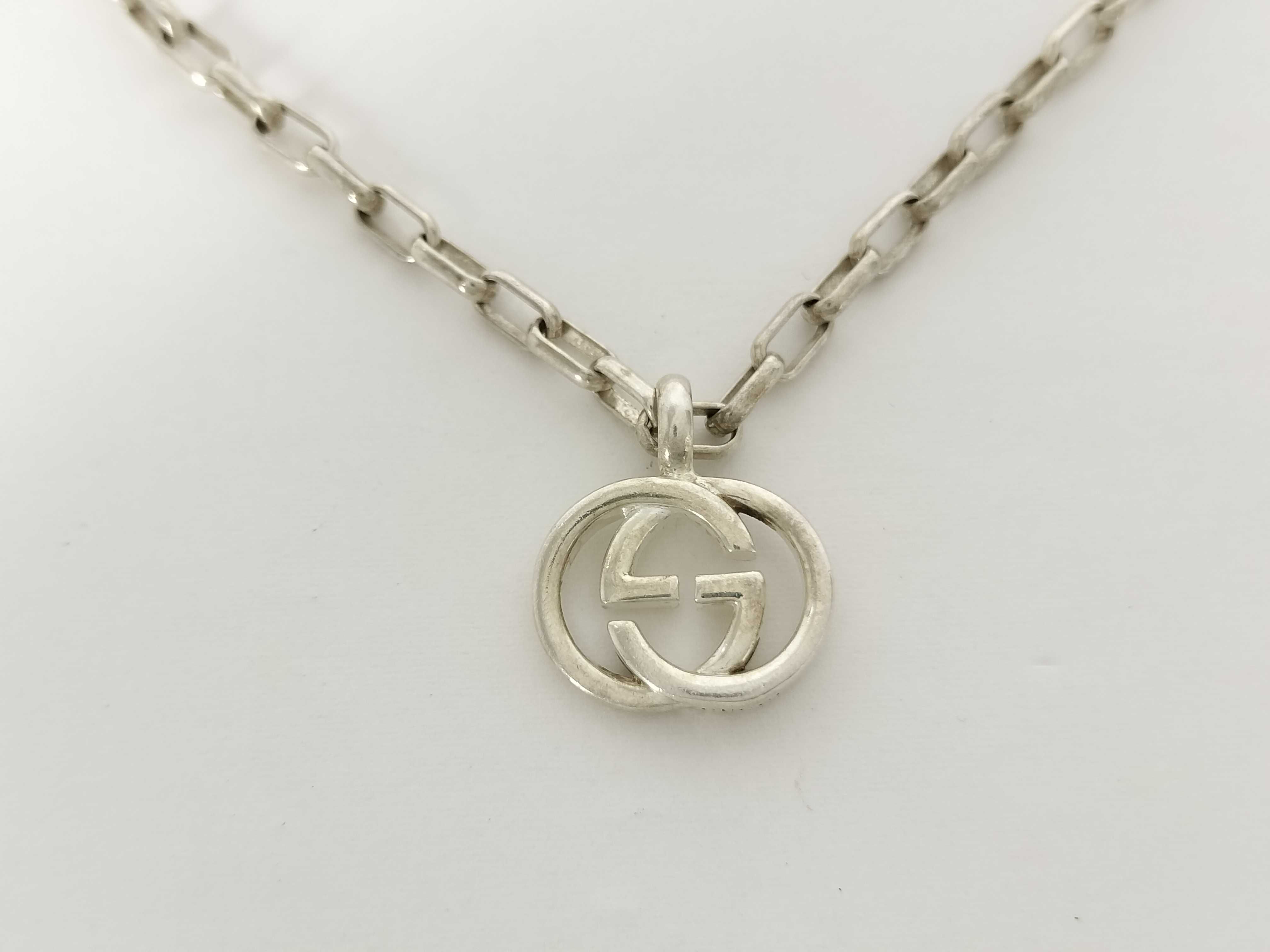 Interlocking Chain Necklace, SV925, 21.6g — view 2