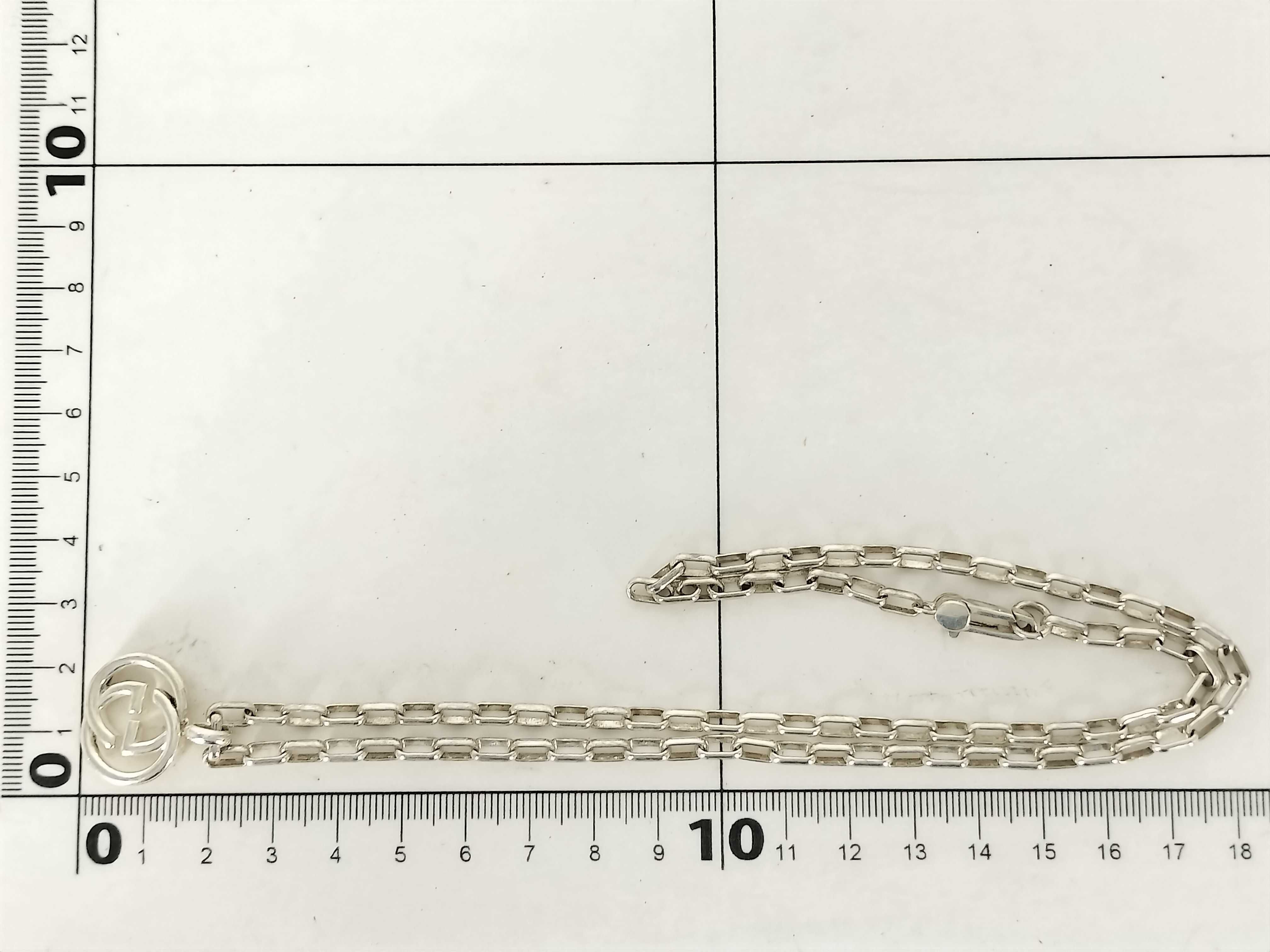 Interlocking Chain Necklace, SV925, 21.6g — view 11