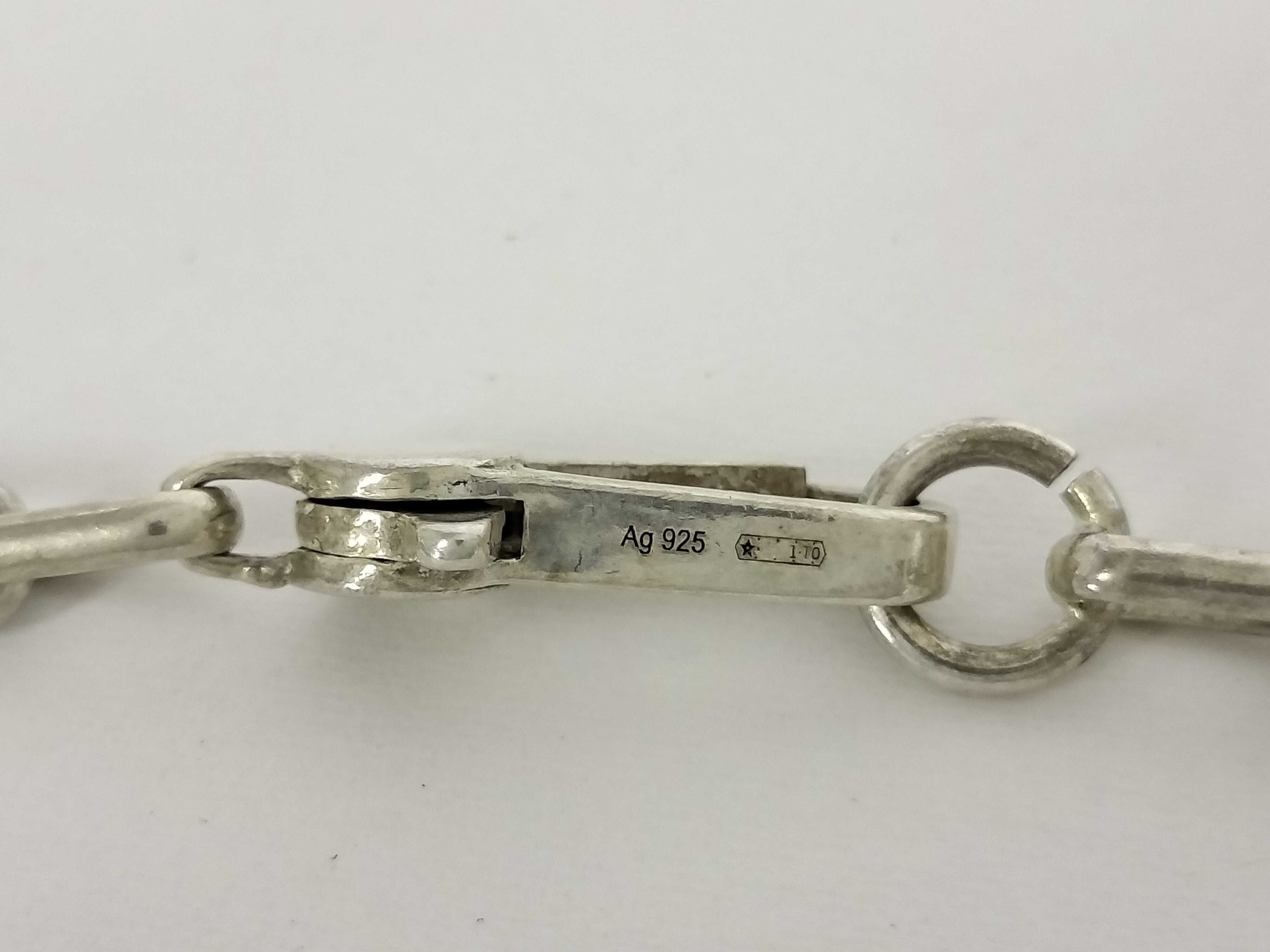 Interlocking Chain Necklace, SV925, 21.6g — view 6