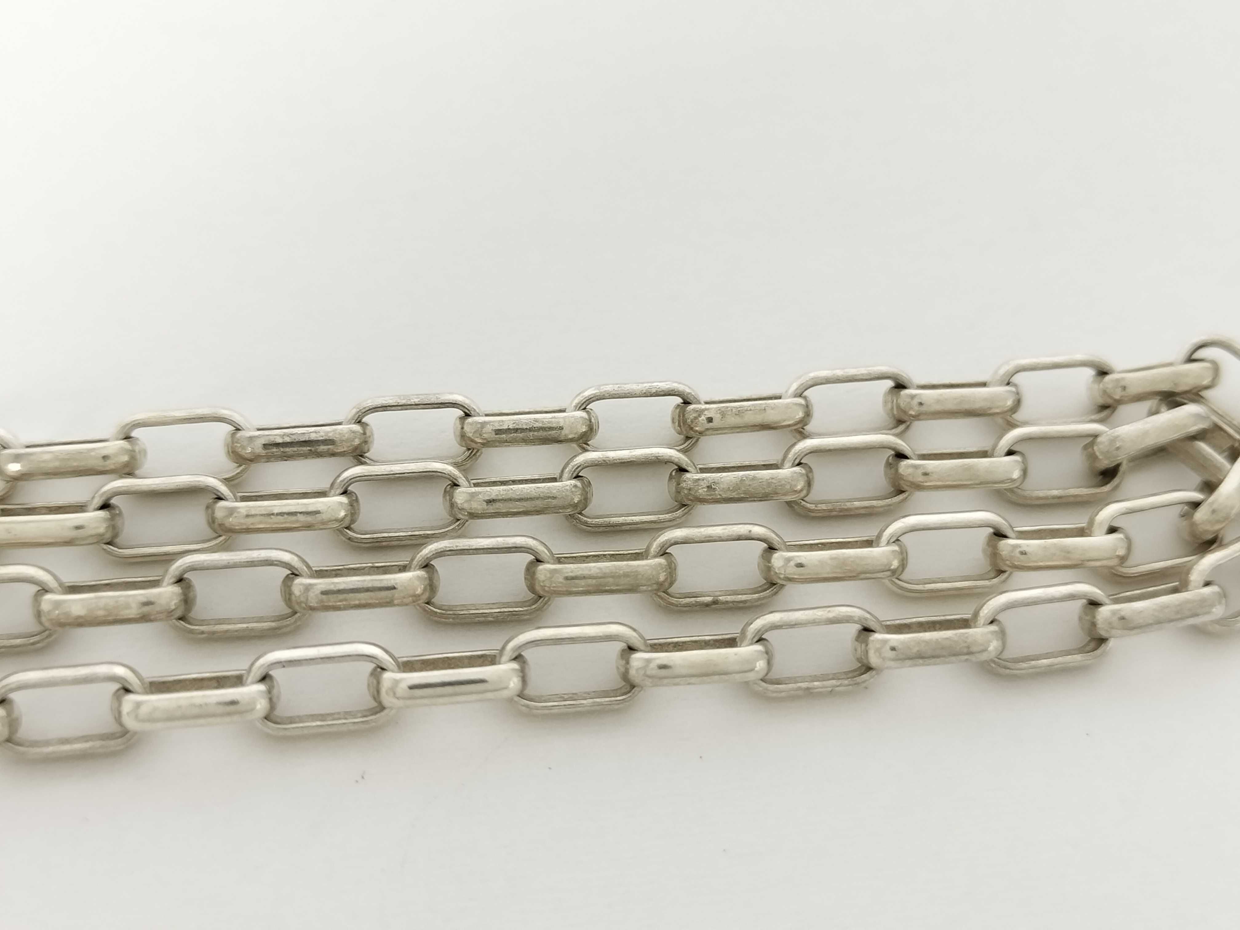 Interlocking Chain Necklace, SV925, 21.6g — view 7