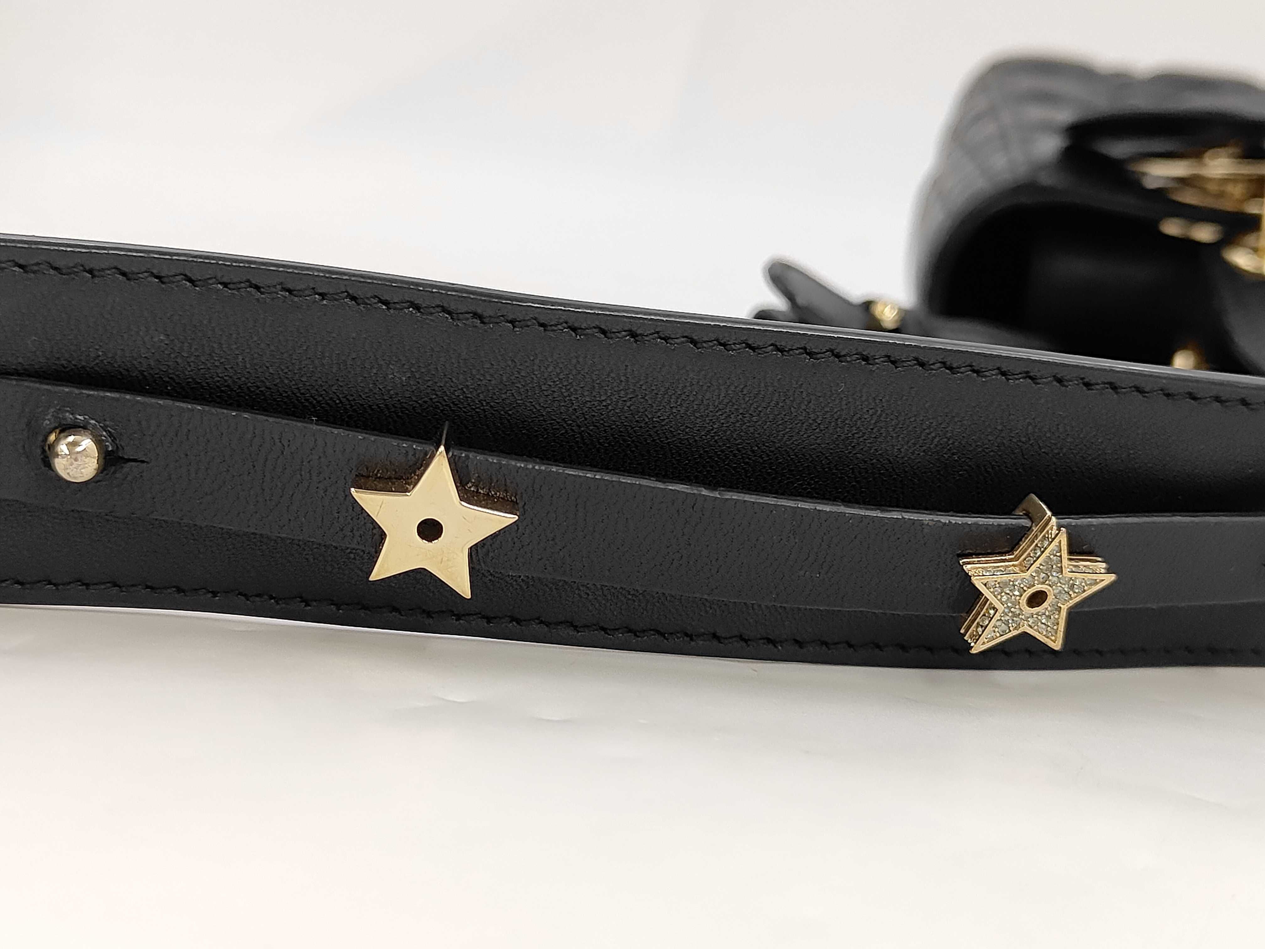 Christian Dior Lady Cannage Gold Hardware 2way Handbag Shoulder Bag Black Handbag — view 6