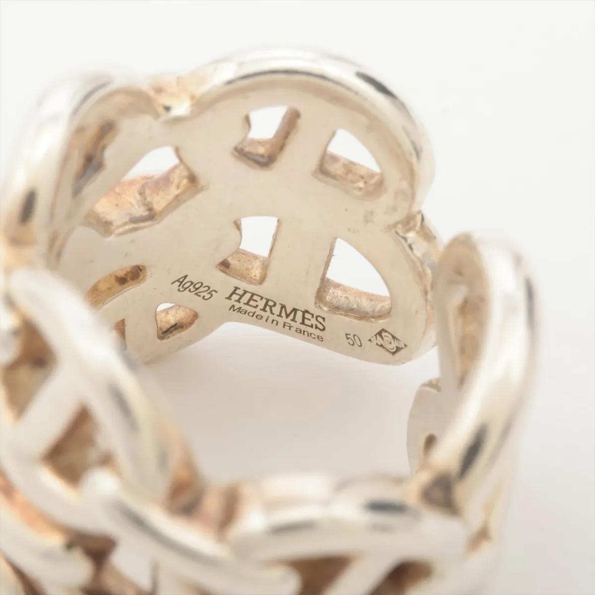 Chaine d'Ancre Enchainée GM 2024 Ring, Size 50, 925 Sterling Silver, 13.6g, dents, — view 3