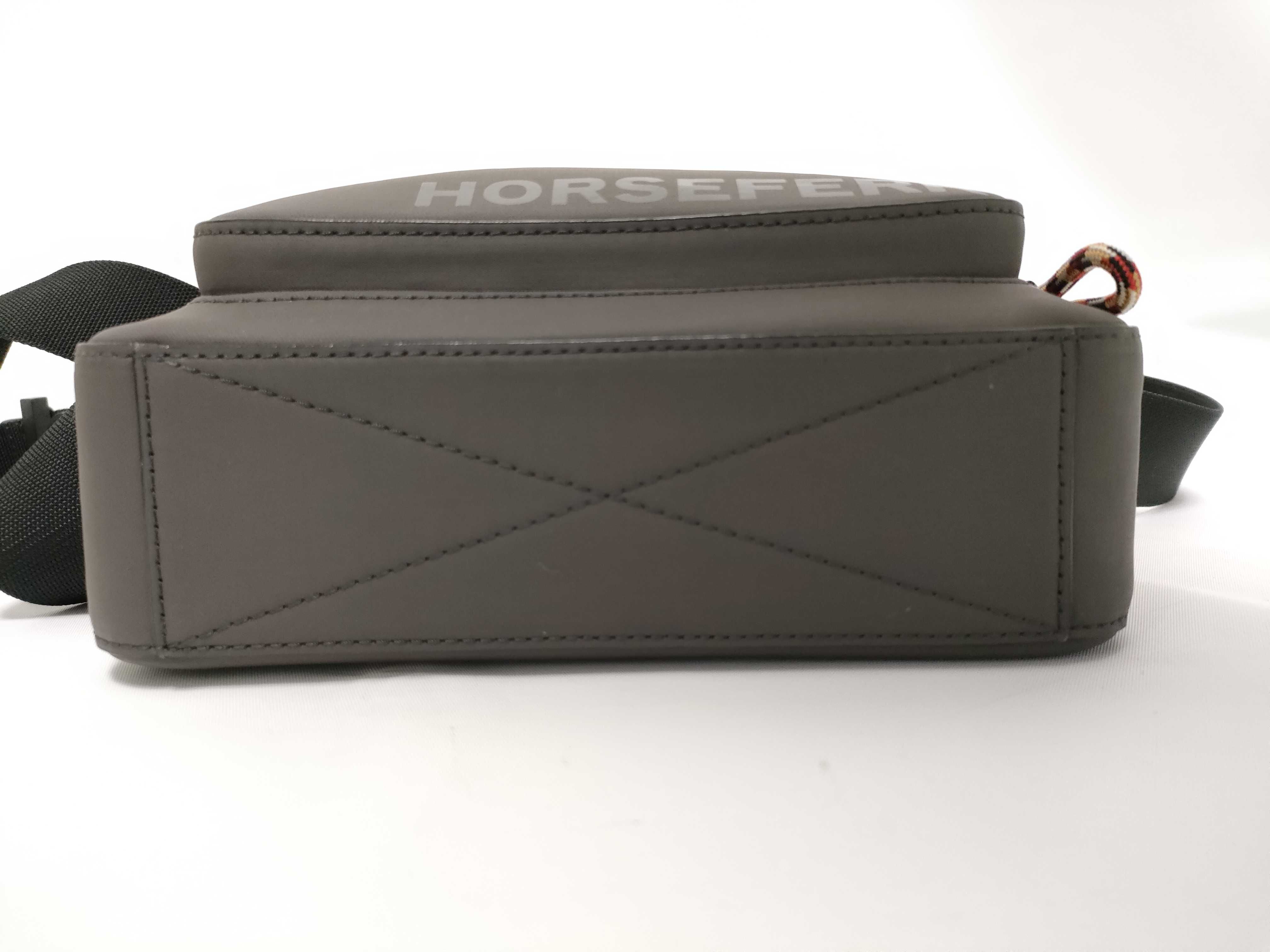 Horseferry Leather Shoulder Bag, Gray — view 13