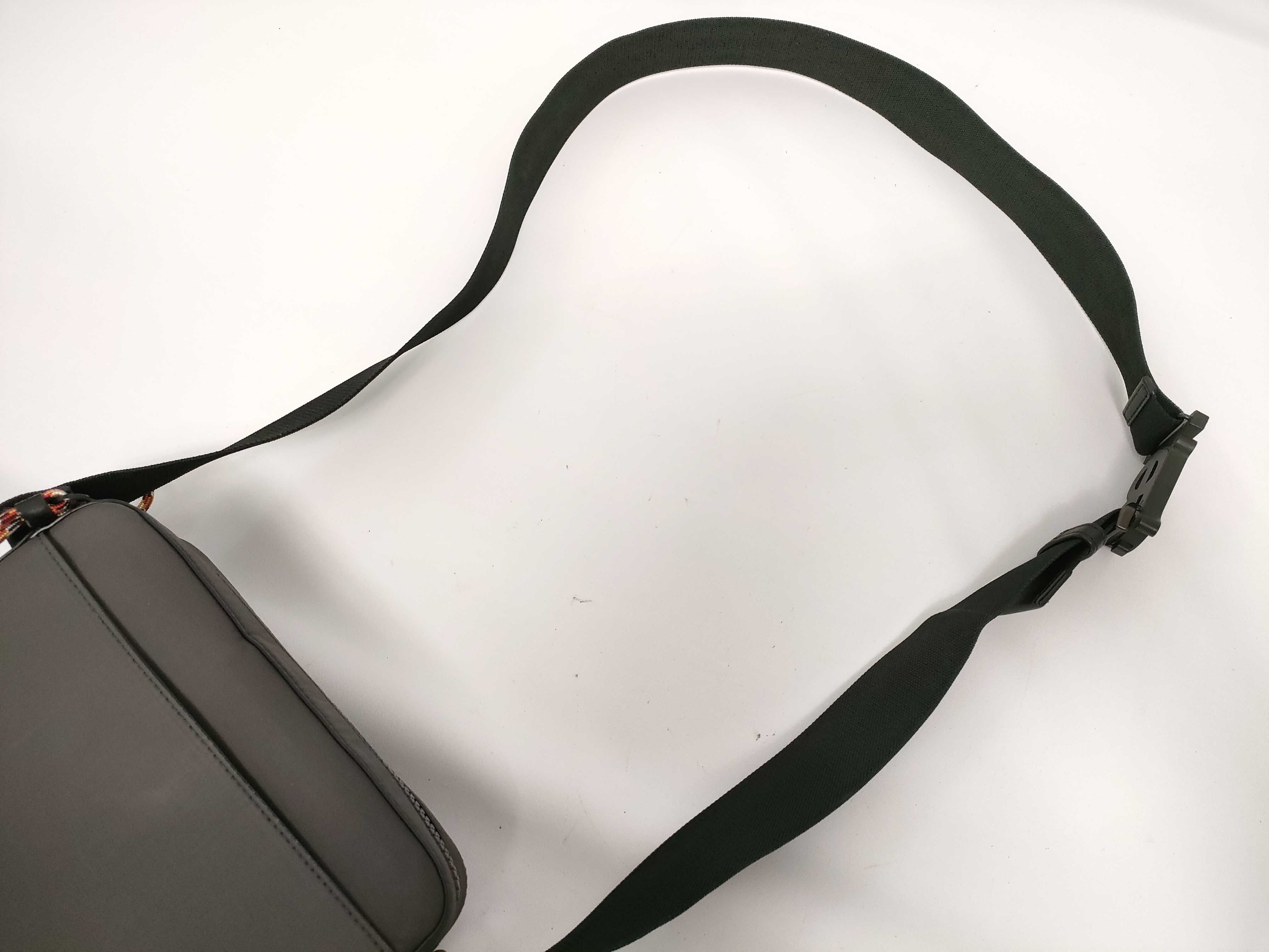 Horseferry Leather Shoulder Bag, Gray — view 3