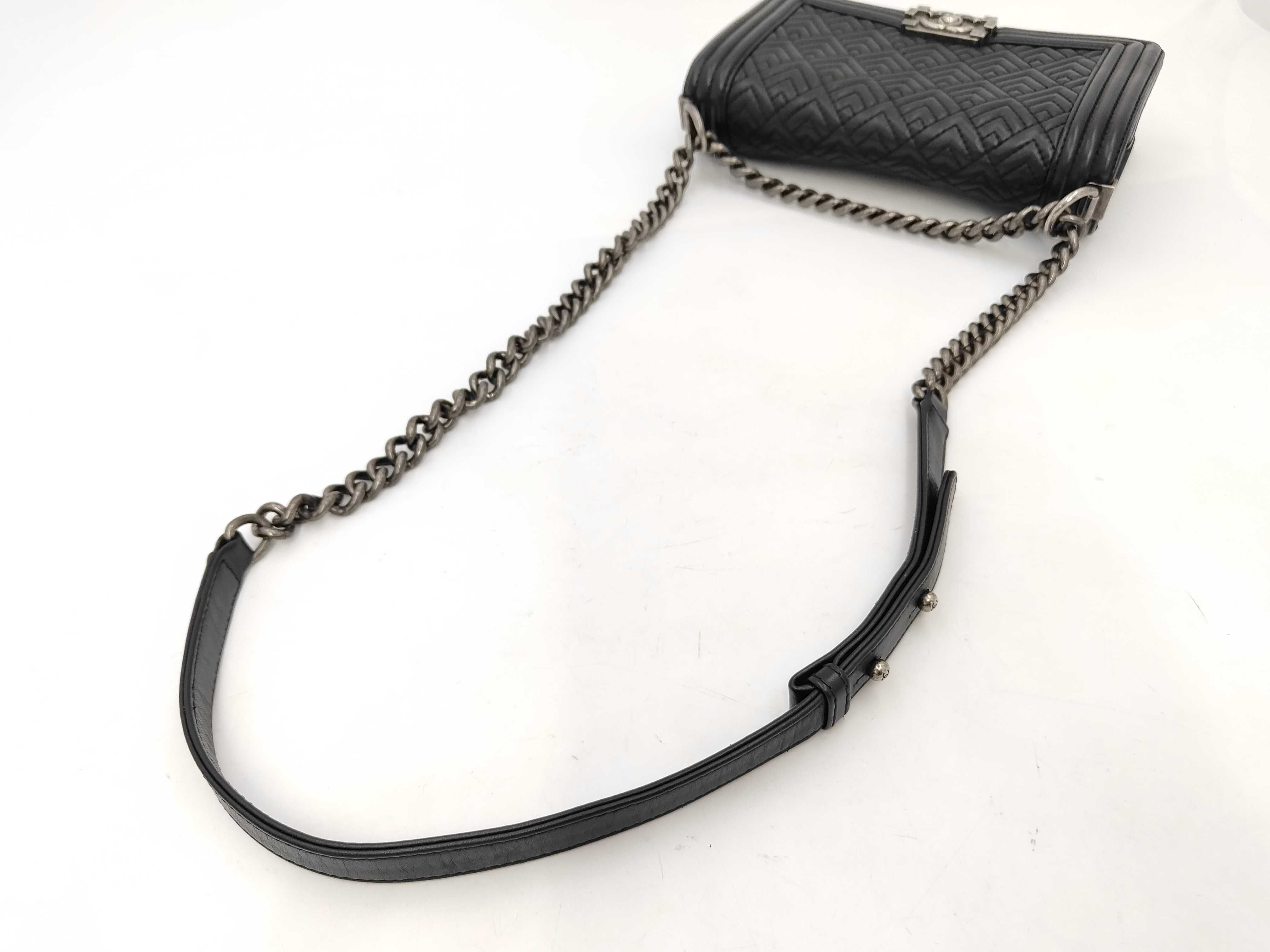 Boy Chanel Lambskin Shoulder Bag — view 3