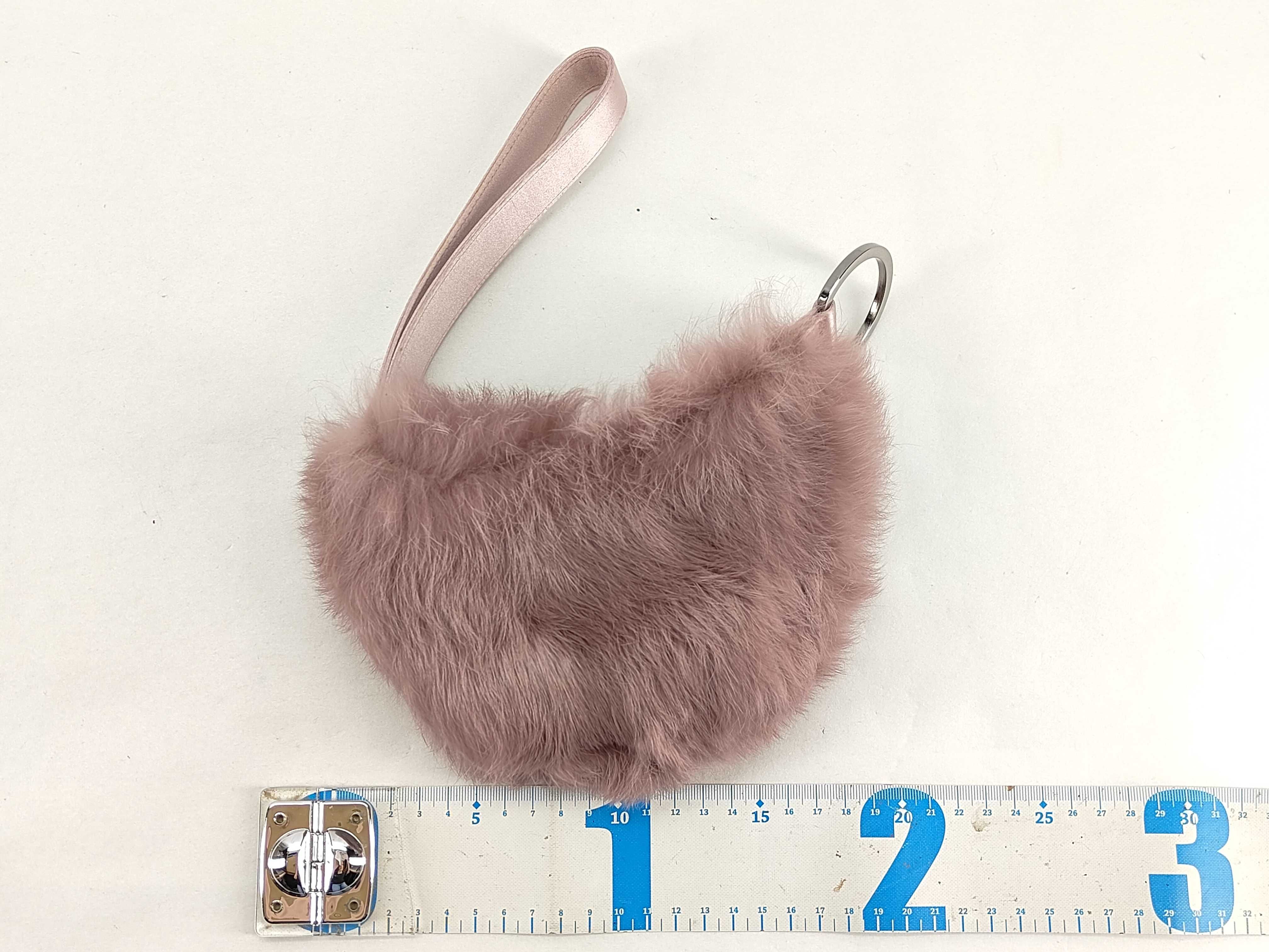 Pink Fluffy Clutch Pouch — view 2