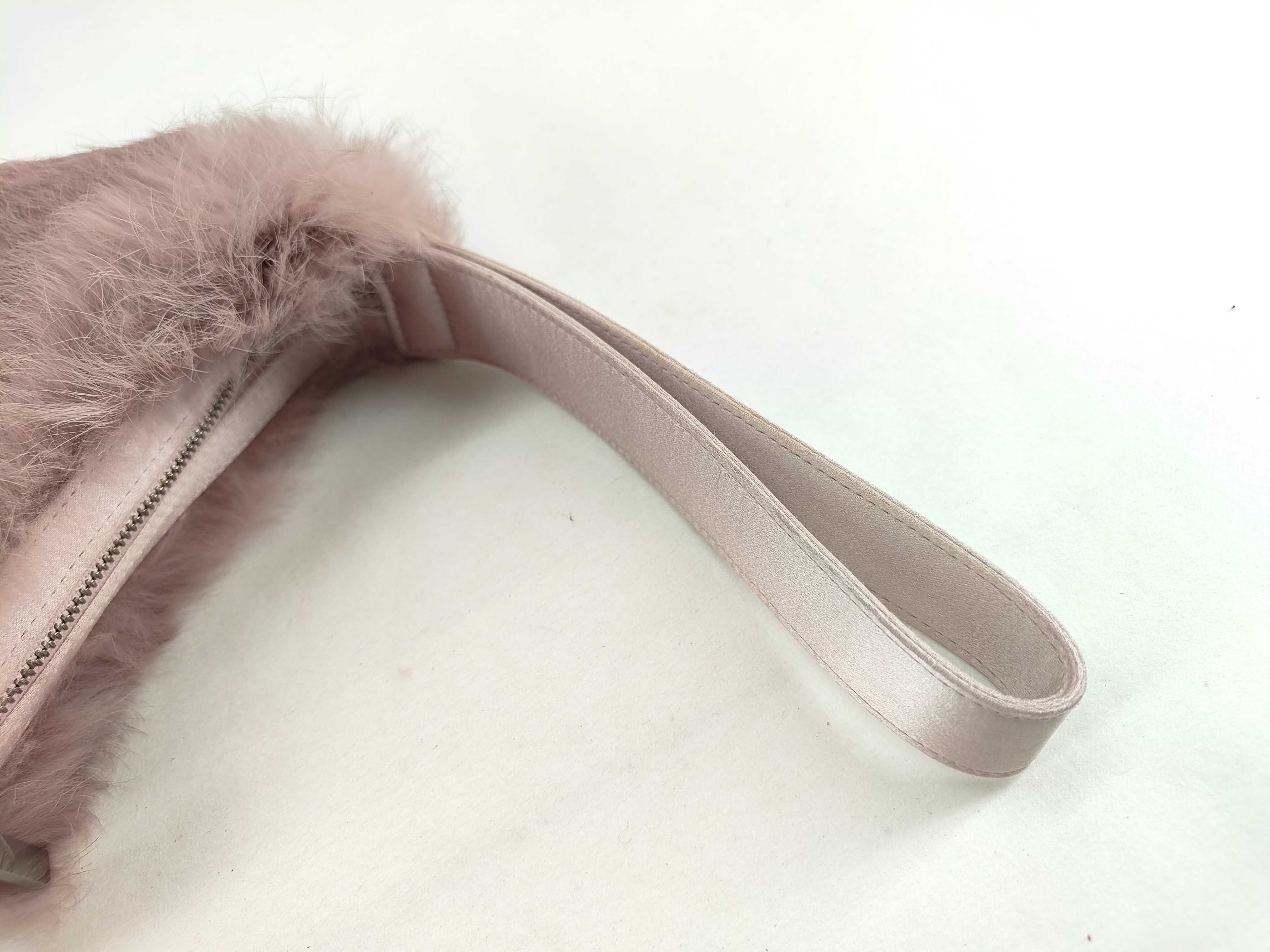 Pink Fluffy Clutch Pouch — view 3
