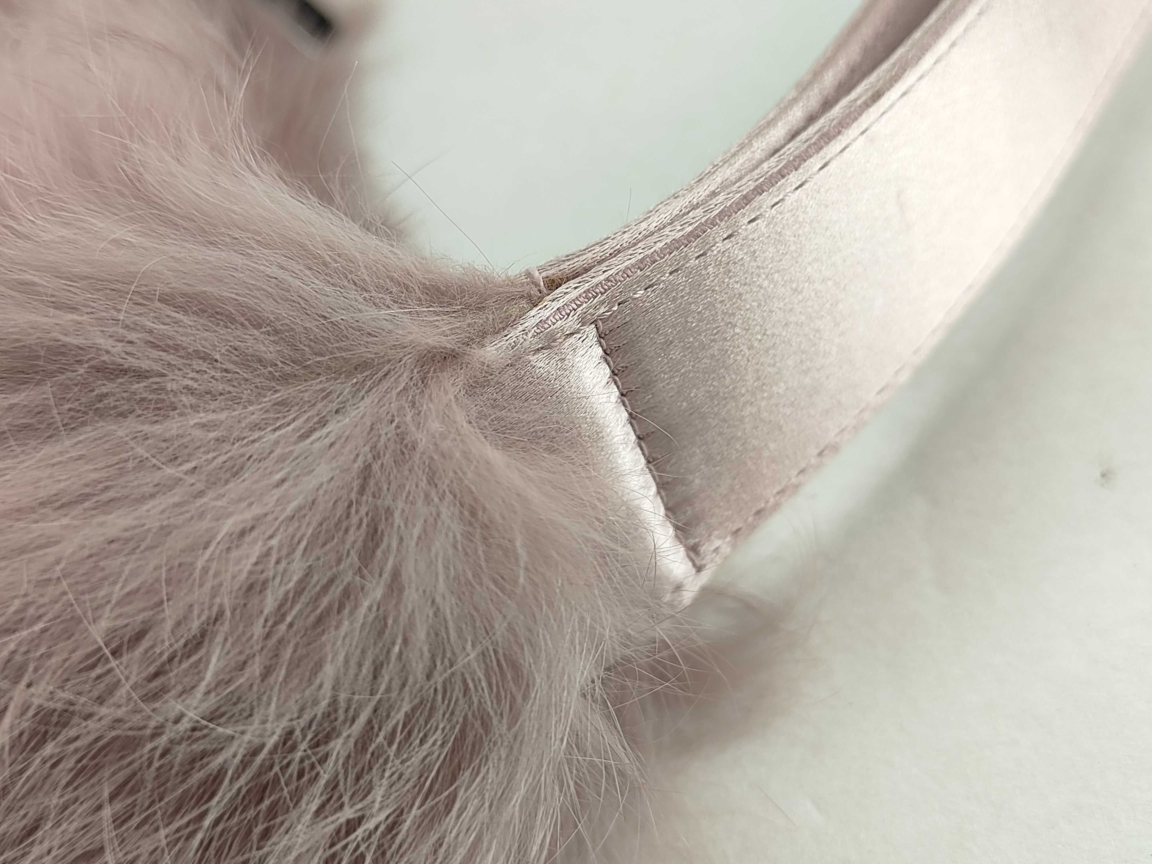 Pink Fluffy Clutch Pouch — view 5