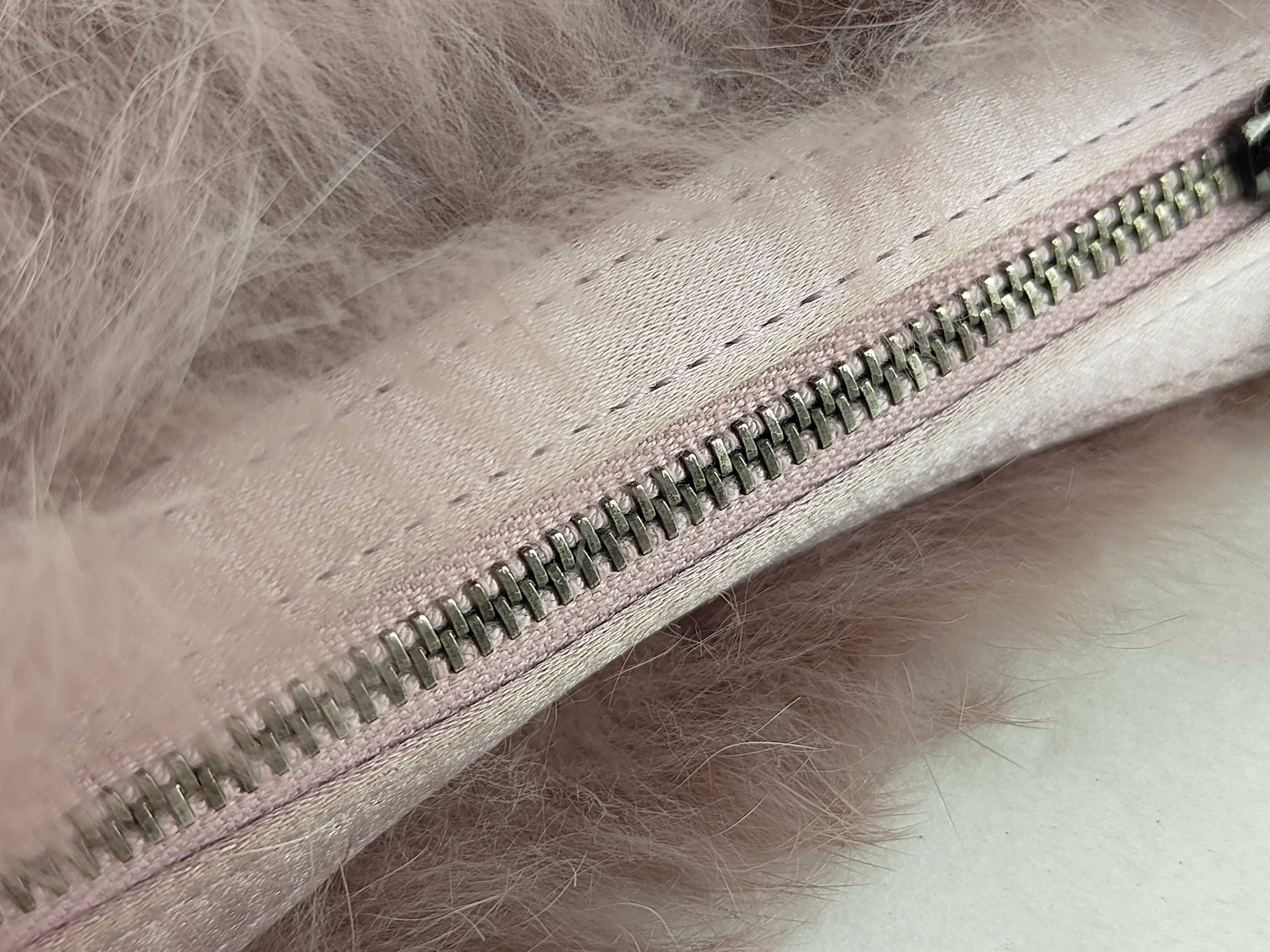 Pink Fluffy Clutch Pouch — view 6
