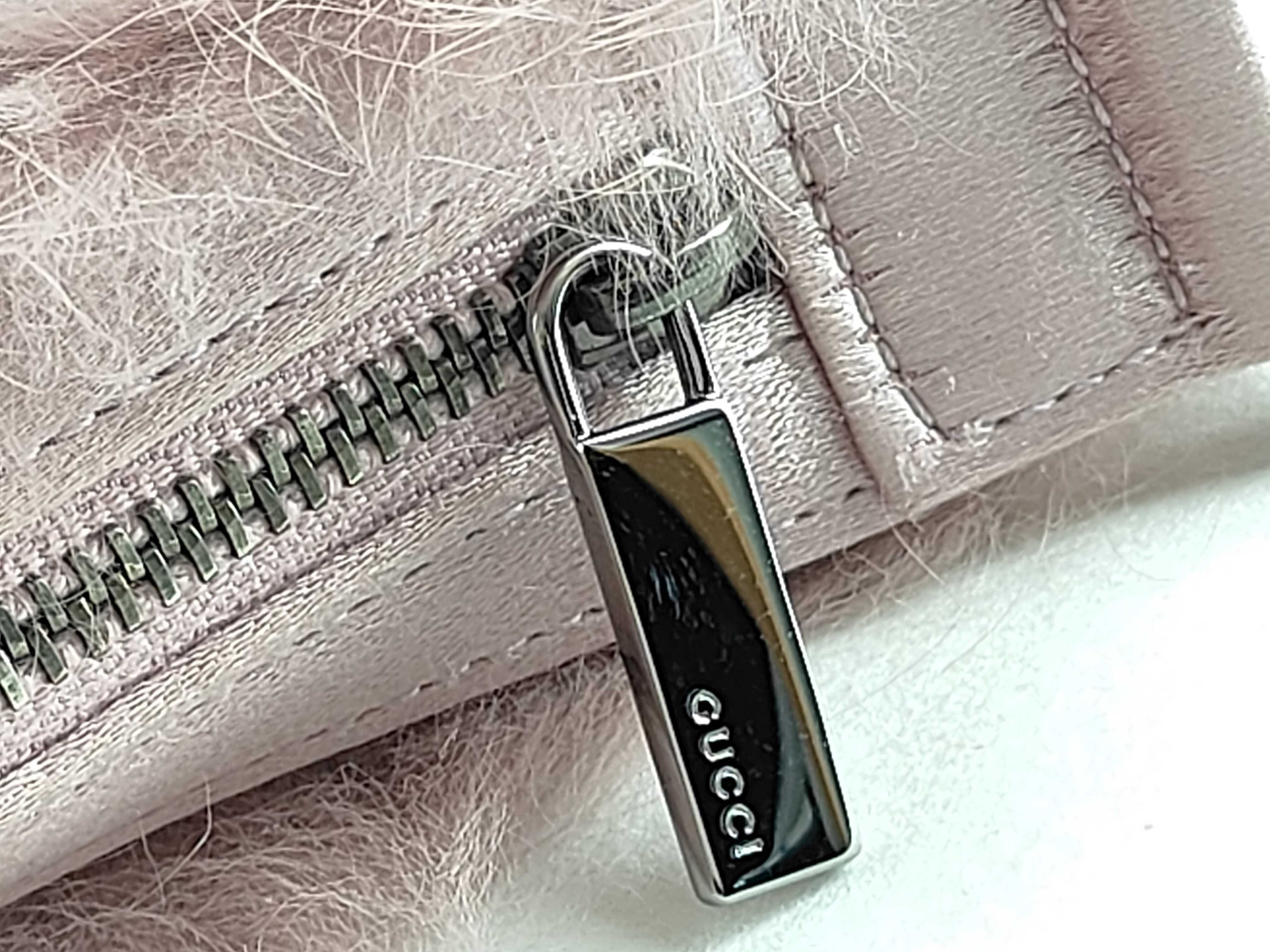 Pink Fluffy Clutch Pouch — view 7