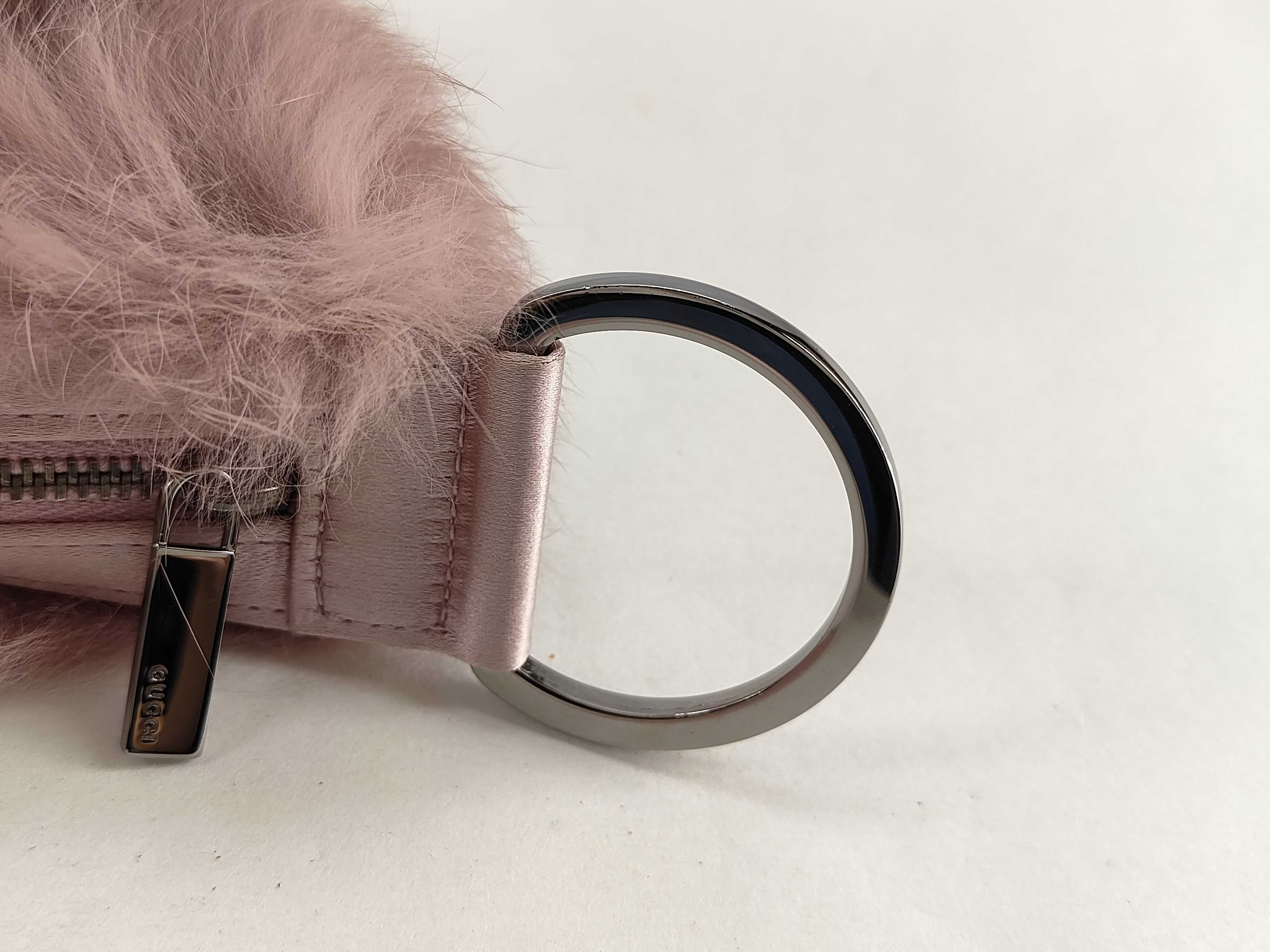 Pink Fluffy Clutch Pouch — view 8