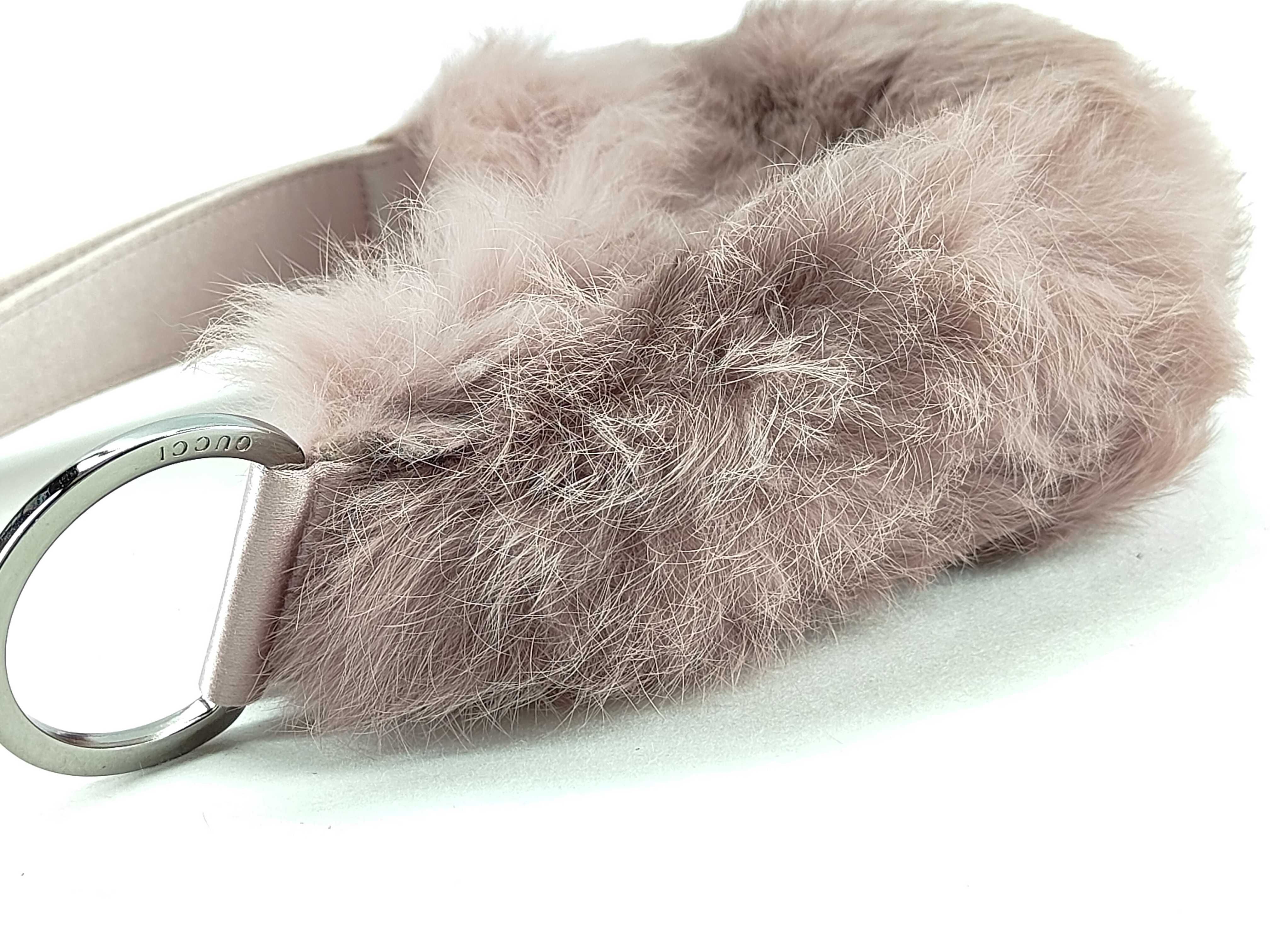 Pink Fluffy Clutch Pouch — view 10