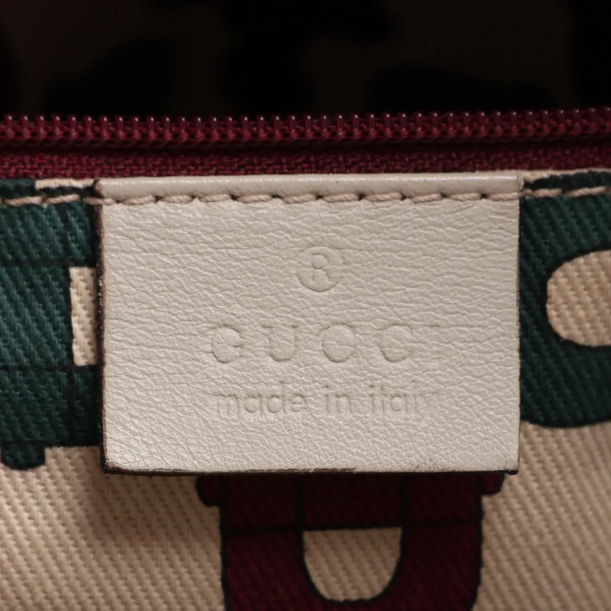 Guccissima 189831 Leather Handbag White — view 9