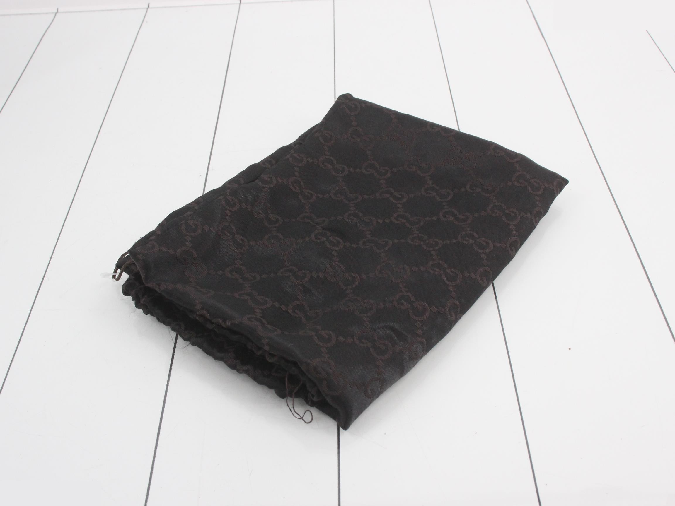 GG Denim Dark Brown Tote Bag — view 7