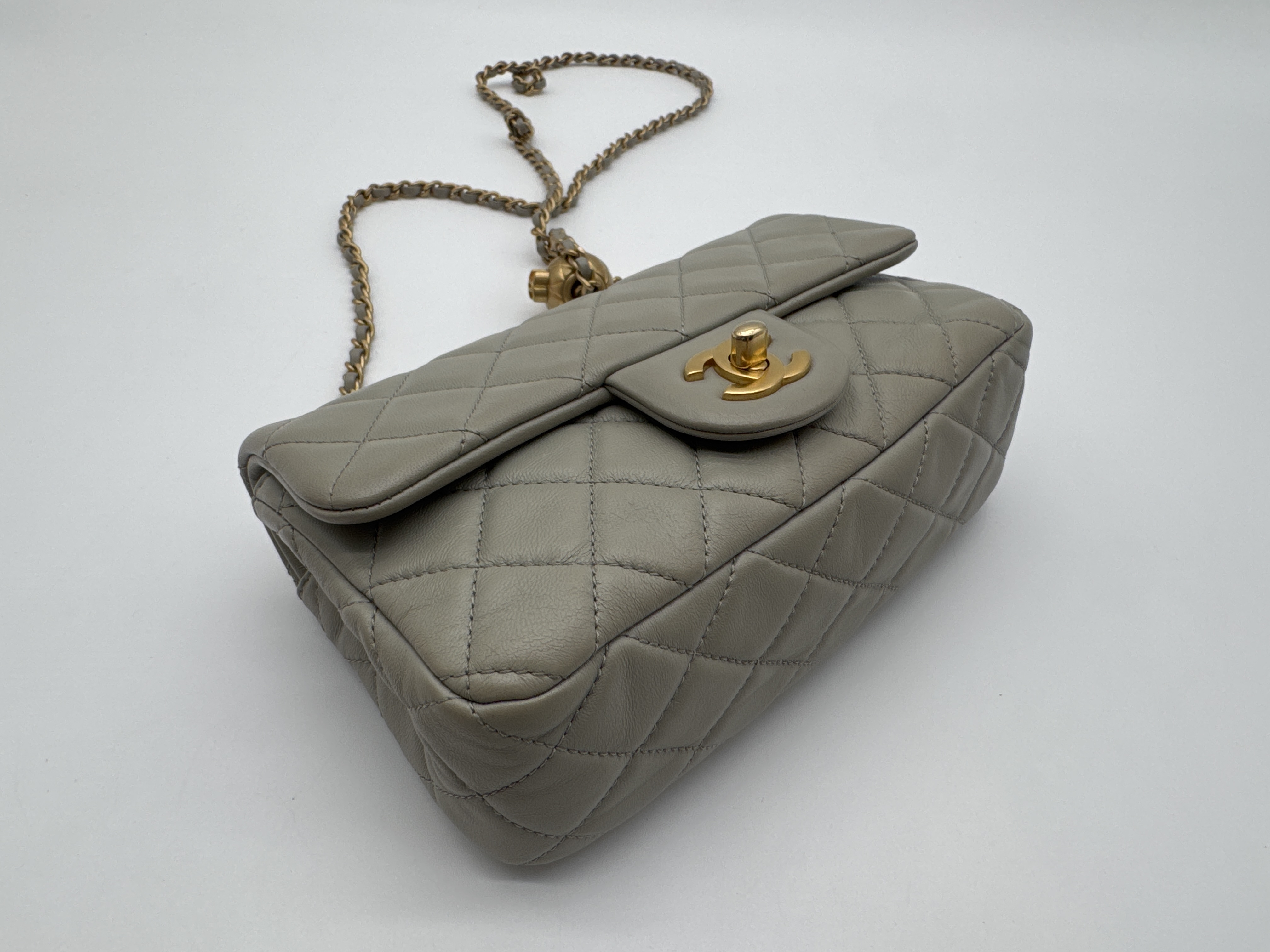 Lambskin Mini Matelassé Shoulder Bag — view 6
