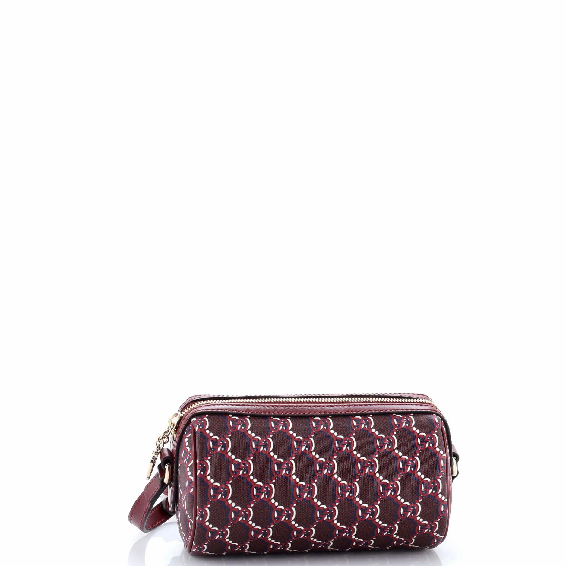 GG Shadow Monogram Ophidia Crossbody Bag Rosso Ancora Red — view 2