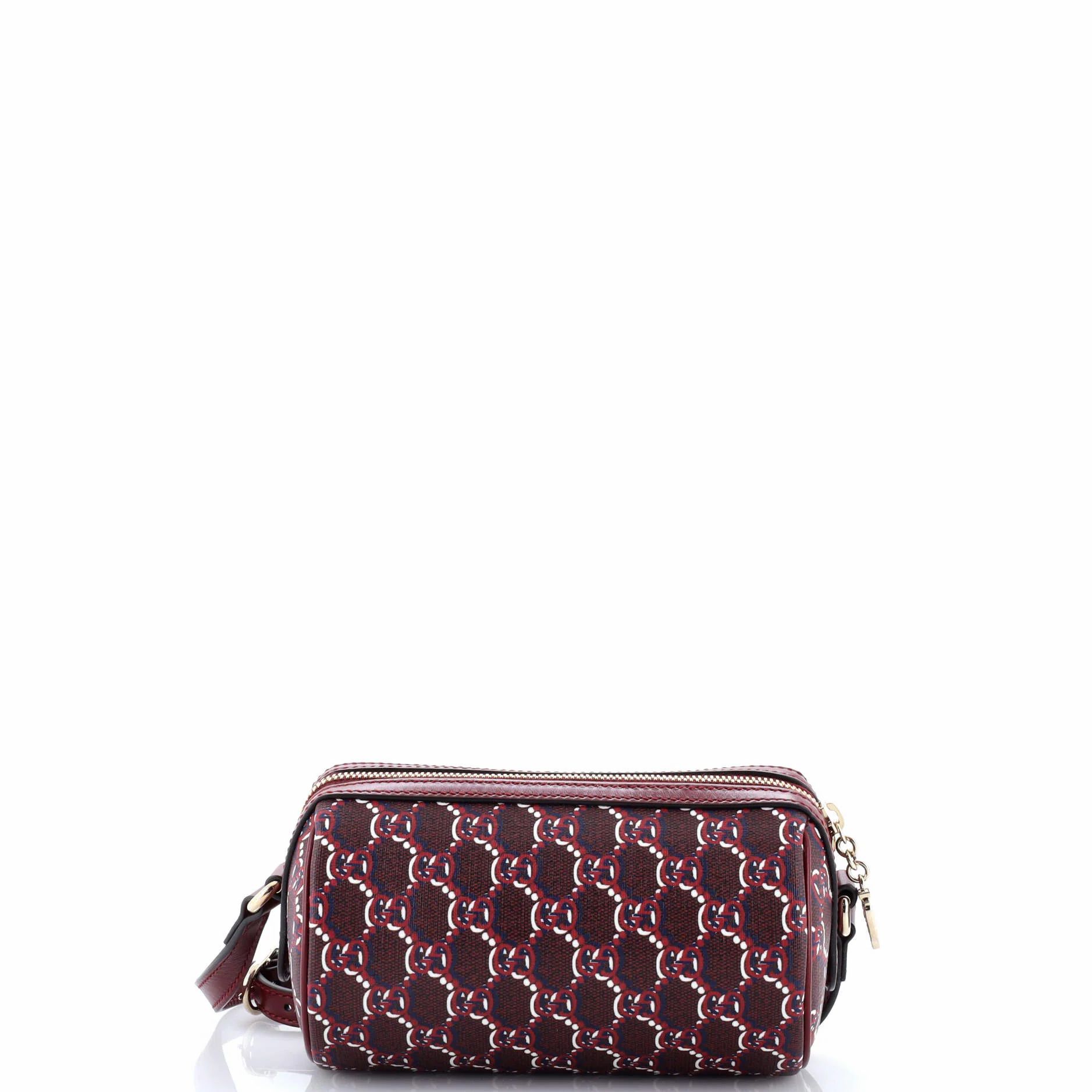 GG Shadow Monogram Ophidia Crossbody Bag Rosso Ancora Red — view 3
