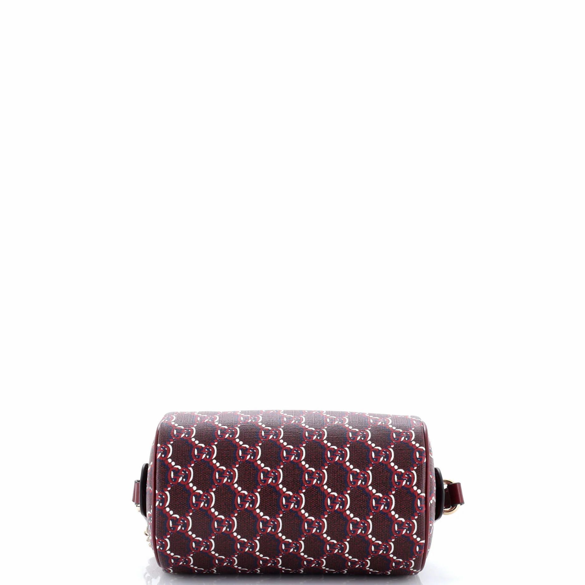 GG Shadow Monogram Ophidia Crossbody Bag Rosso Ancora Red — view 4
