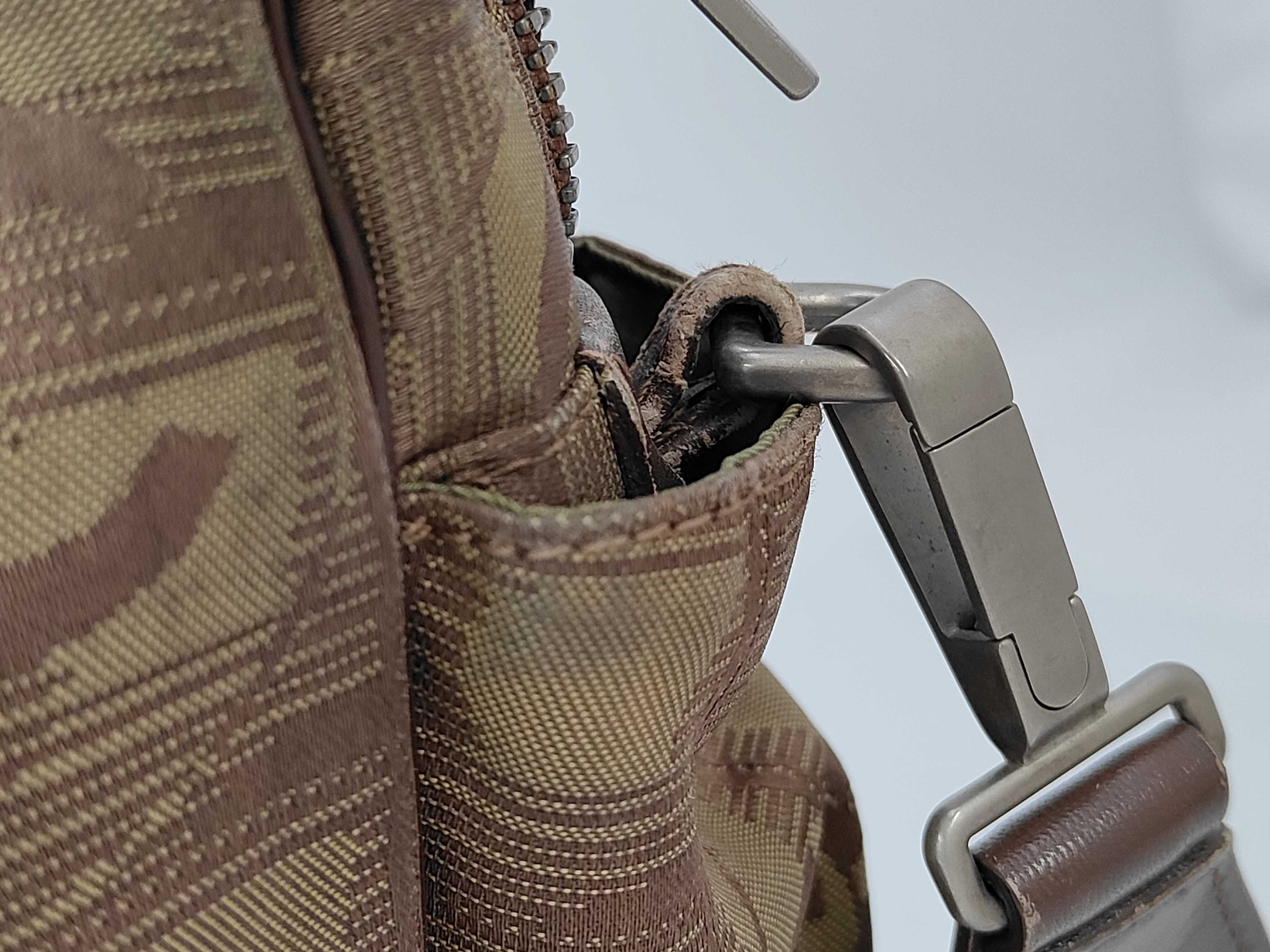 KR - New Travel Line Nylon Shoulder Bag Brown x Khaki — view 3
