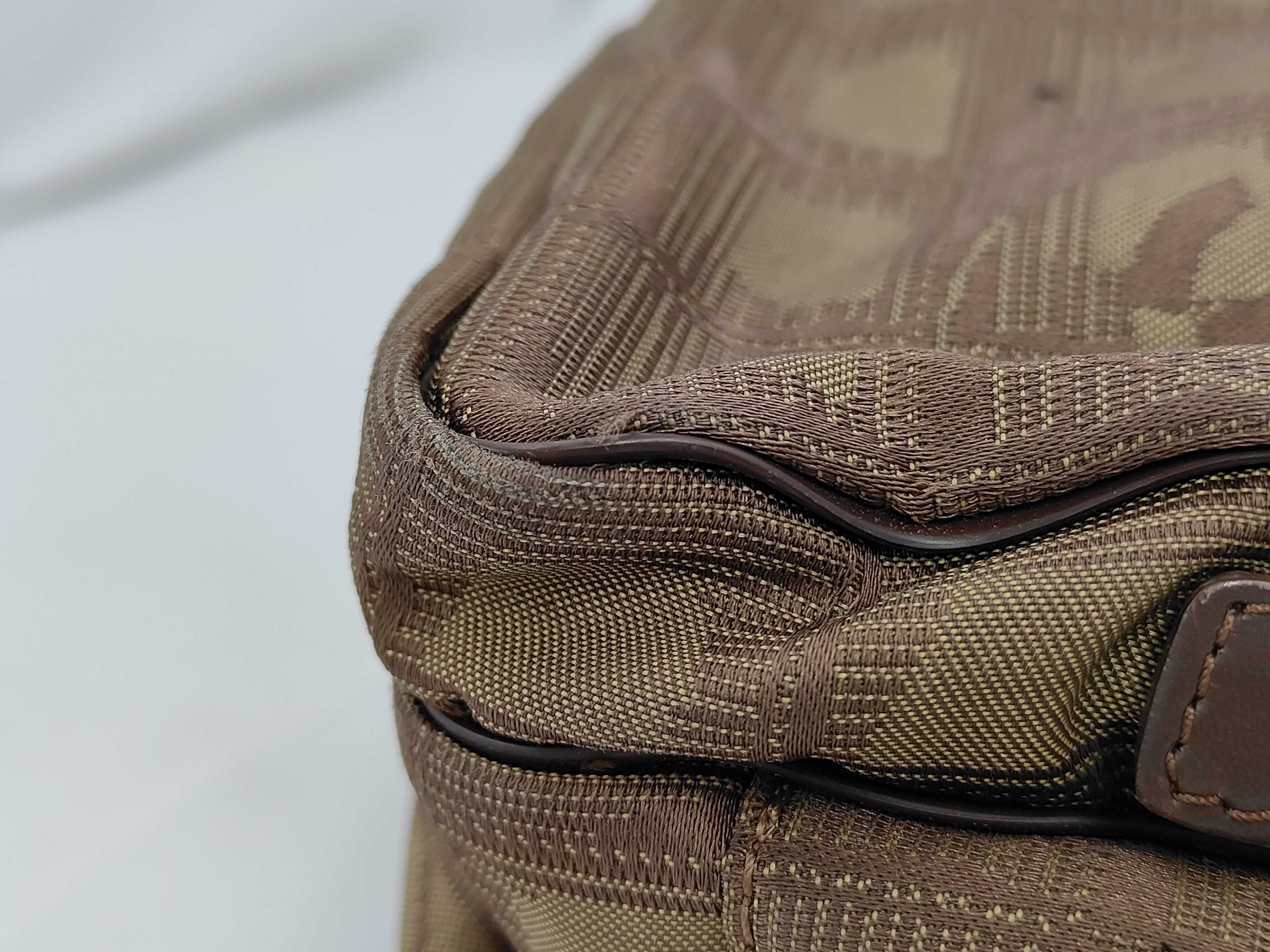 KR - New Travel Line Nylon Shoulder Bag Brown x Khaki — view 8