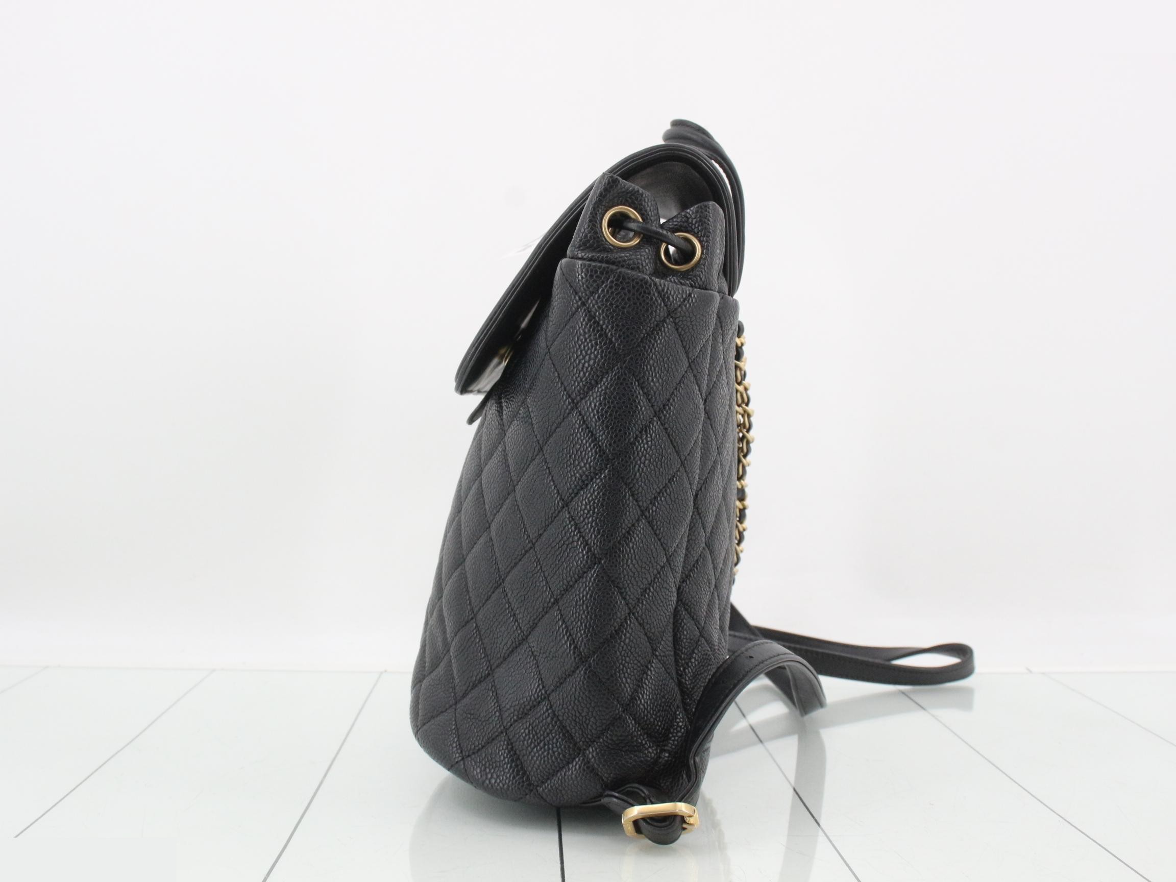 CC Filigree Caviar Skin Backpack — view 3