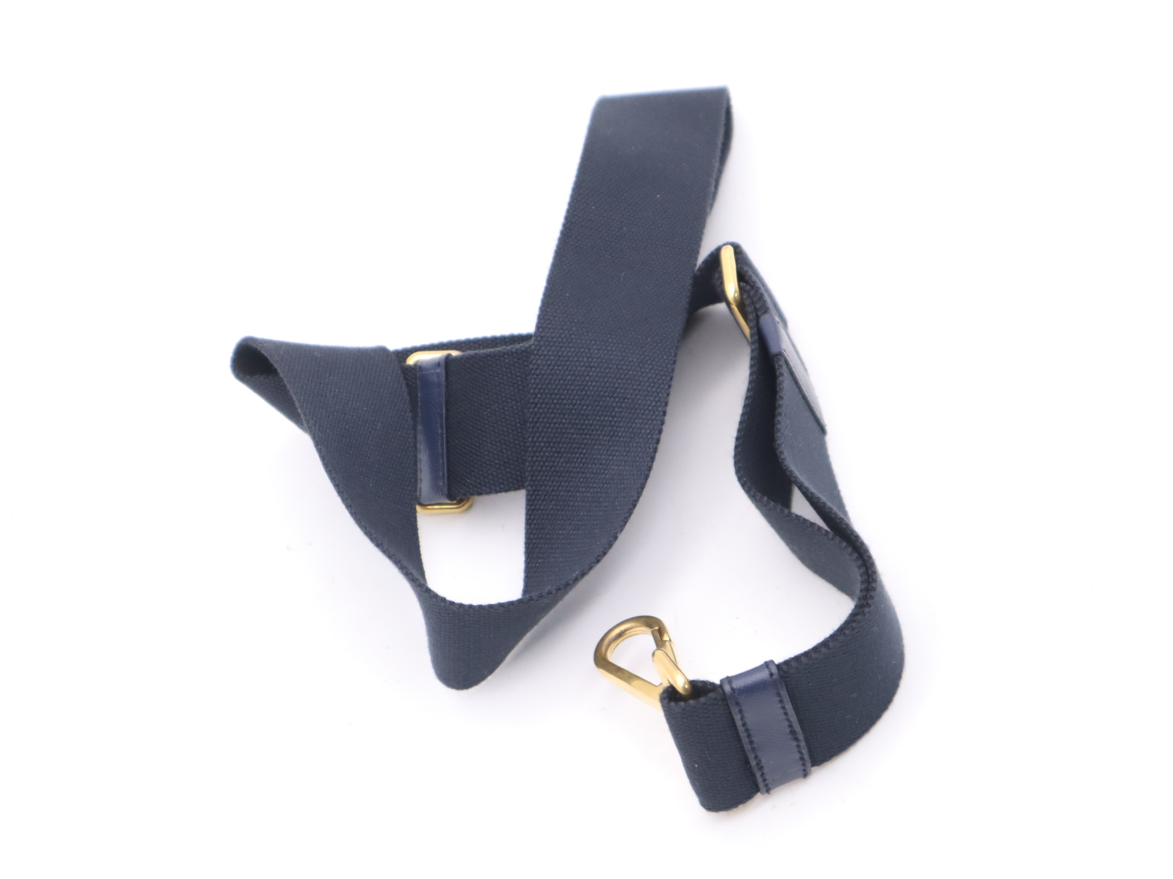 B2642B Denim 2-Way Tote Bag, Canapa Blue, with Shoulder Strap and Dust Bag. — view 12