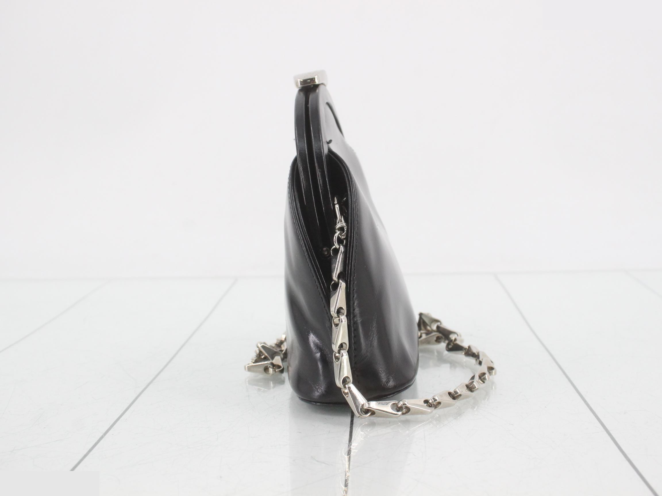Chain Shoulder Bag with Clasp — view 4