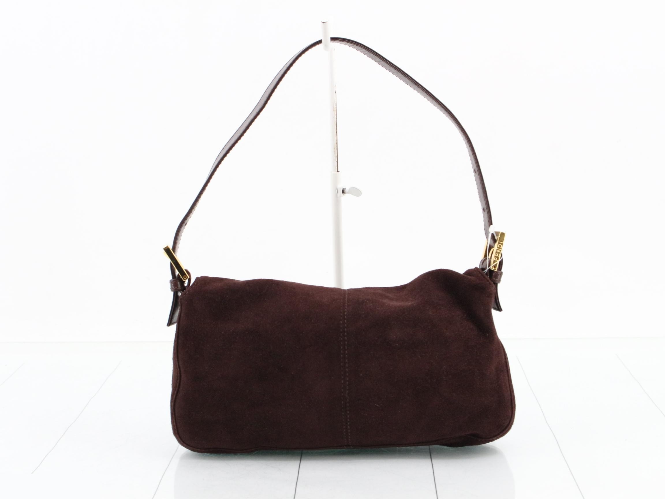Mamma Bucket / One-Shoulder Bag / Brown / Suede / Gold Hardware — view 2