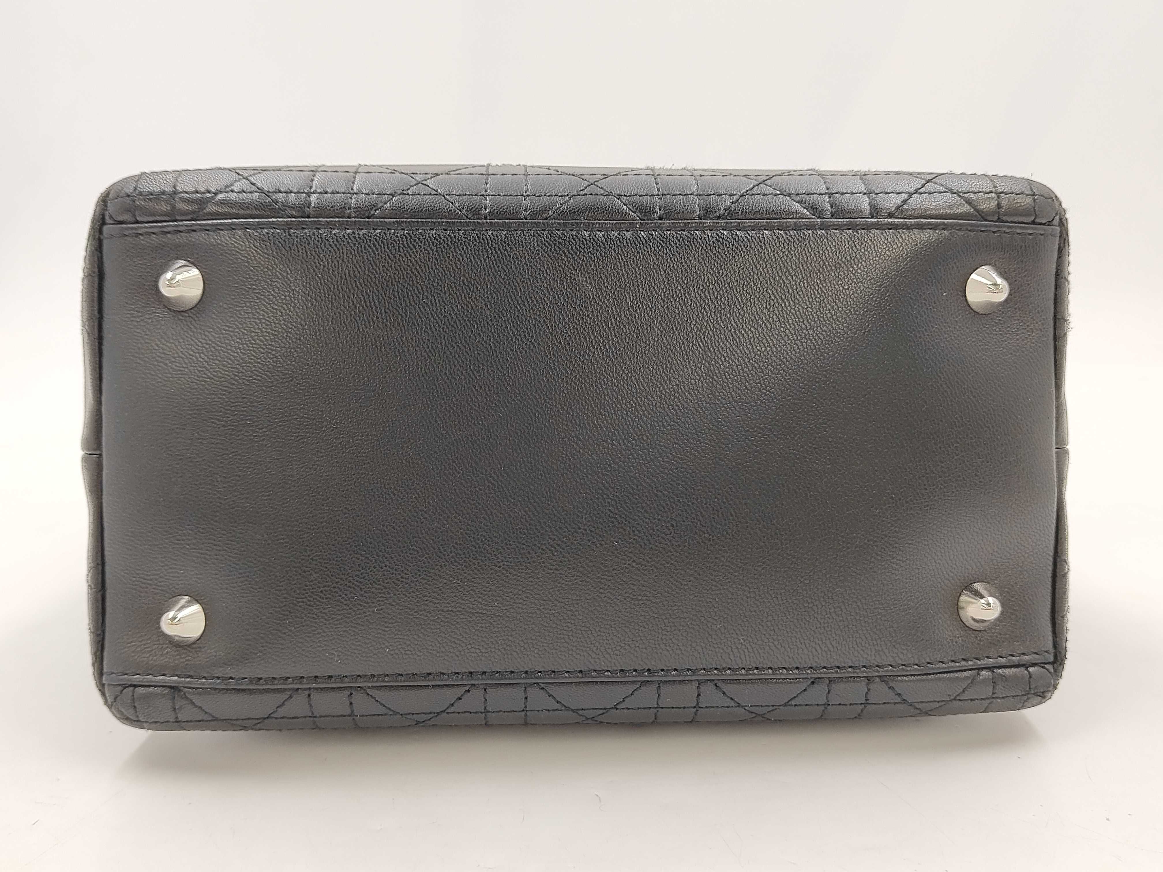 Lambskin Cannage Black Handbag — view 5