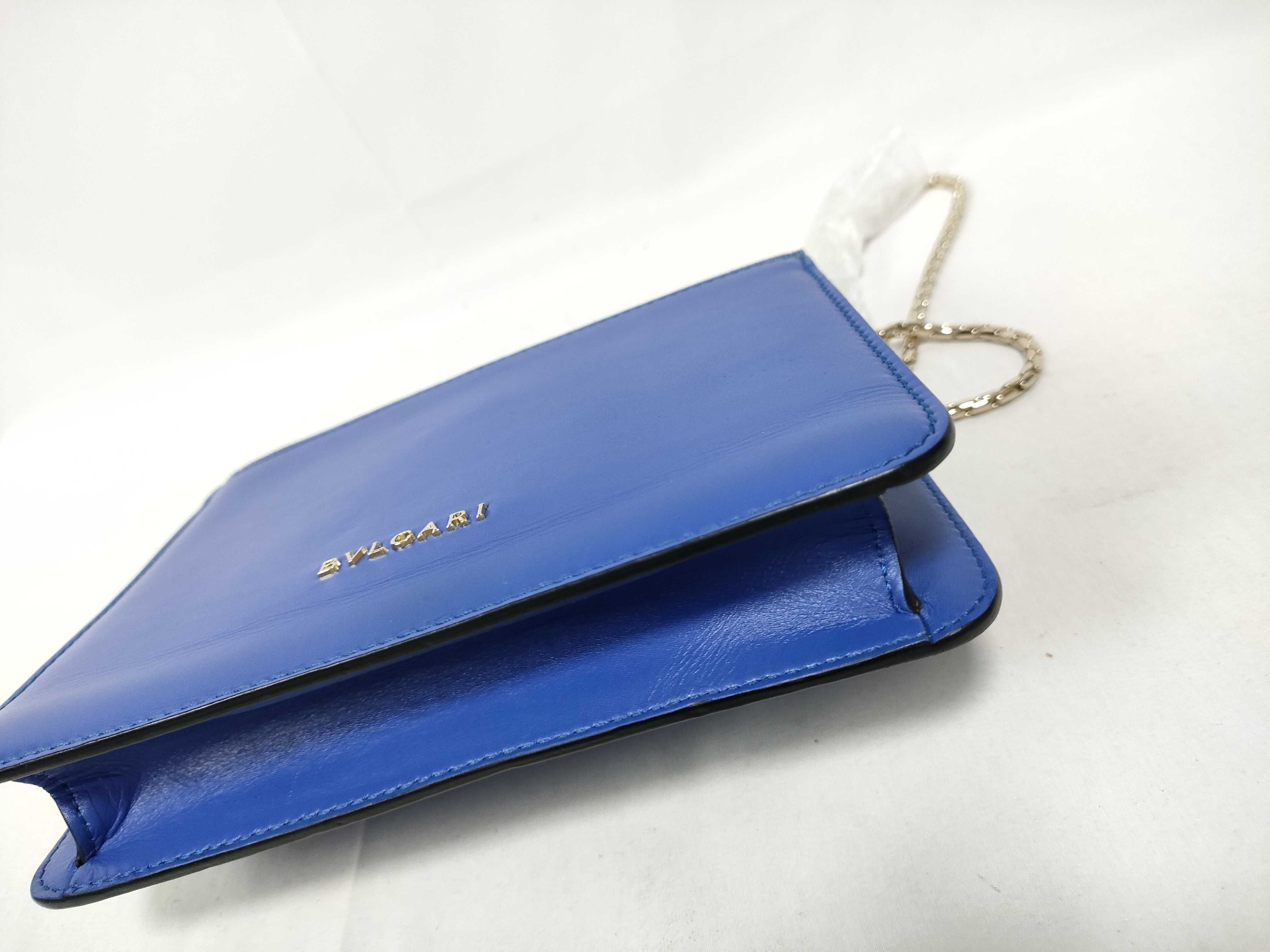 Bulgari Serpenti Forever Galuchat x Leather Chain Shoulder Bag — view 4